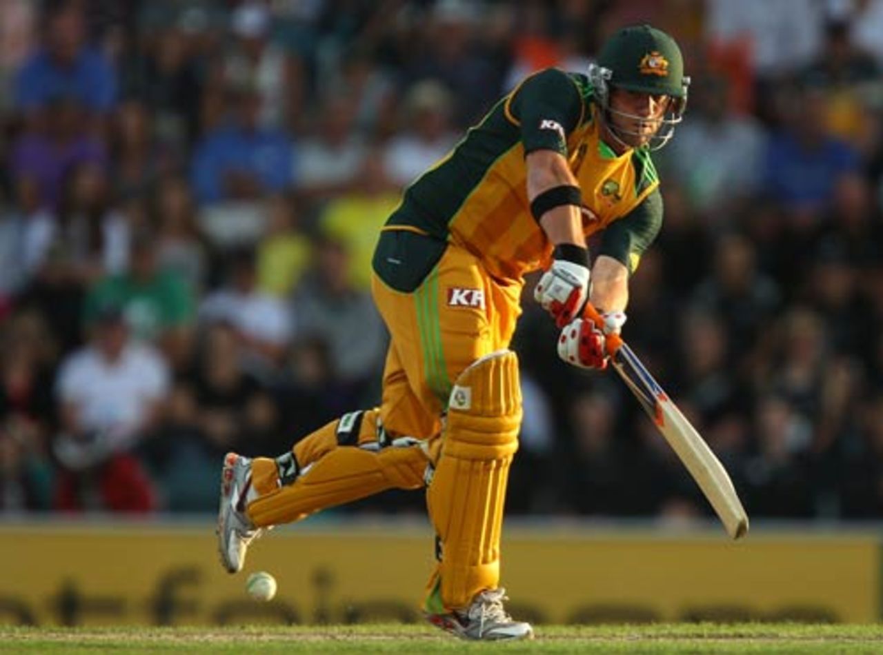 Travis Birt clips to the leg side, Australia v West Indies, 1st Twenty20, Hobart, February 21, 2010