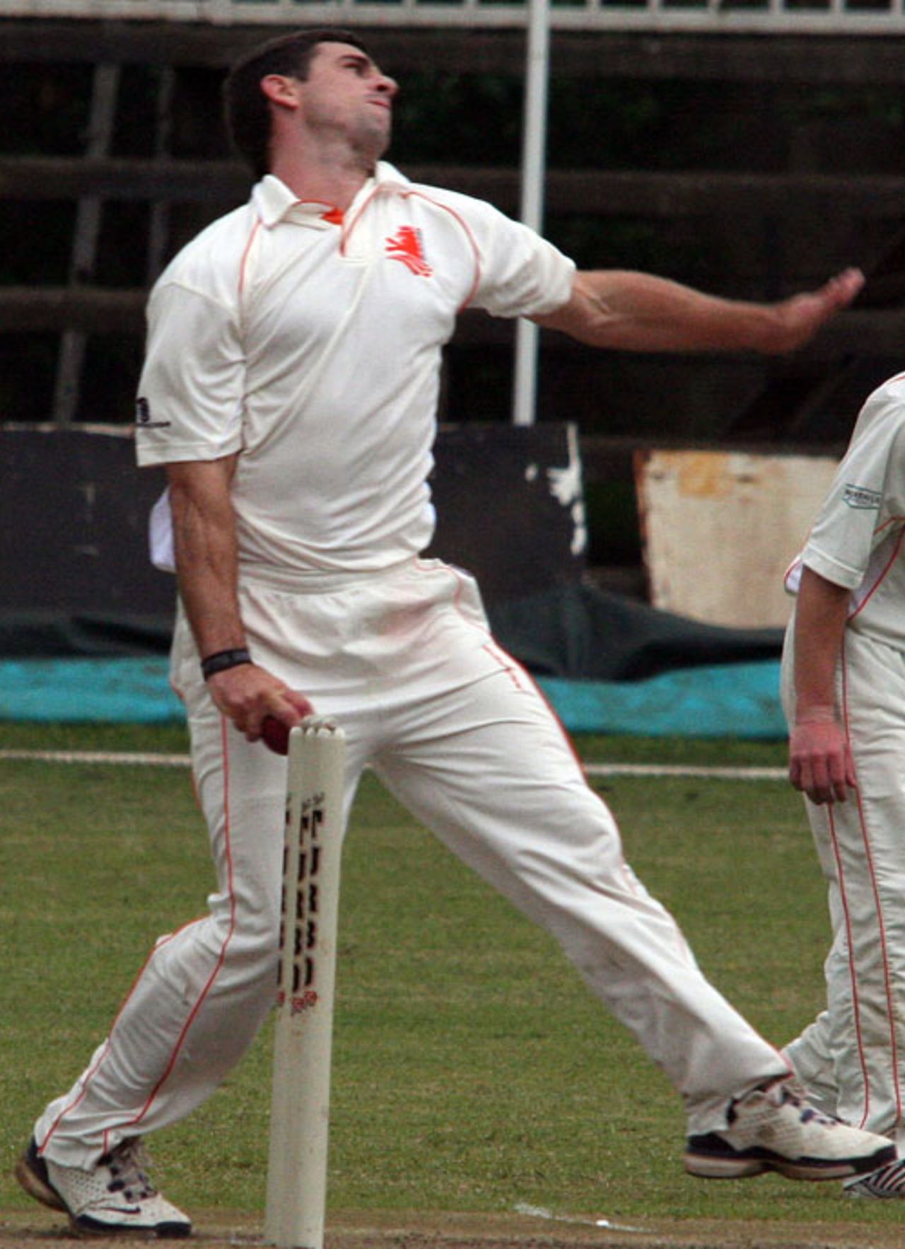 Ryan ten Doeschate in action during his five-wicket haul, Kenya v Netherlands, Intercontinental Cup, Nairobi, 2nd day, February 21, 2010