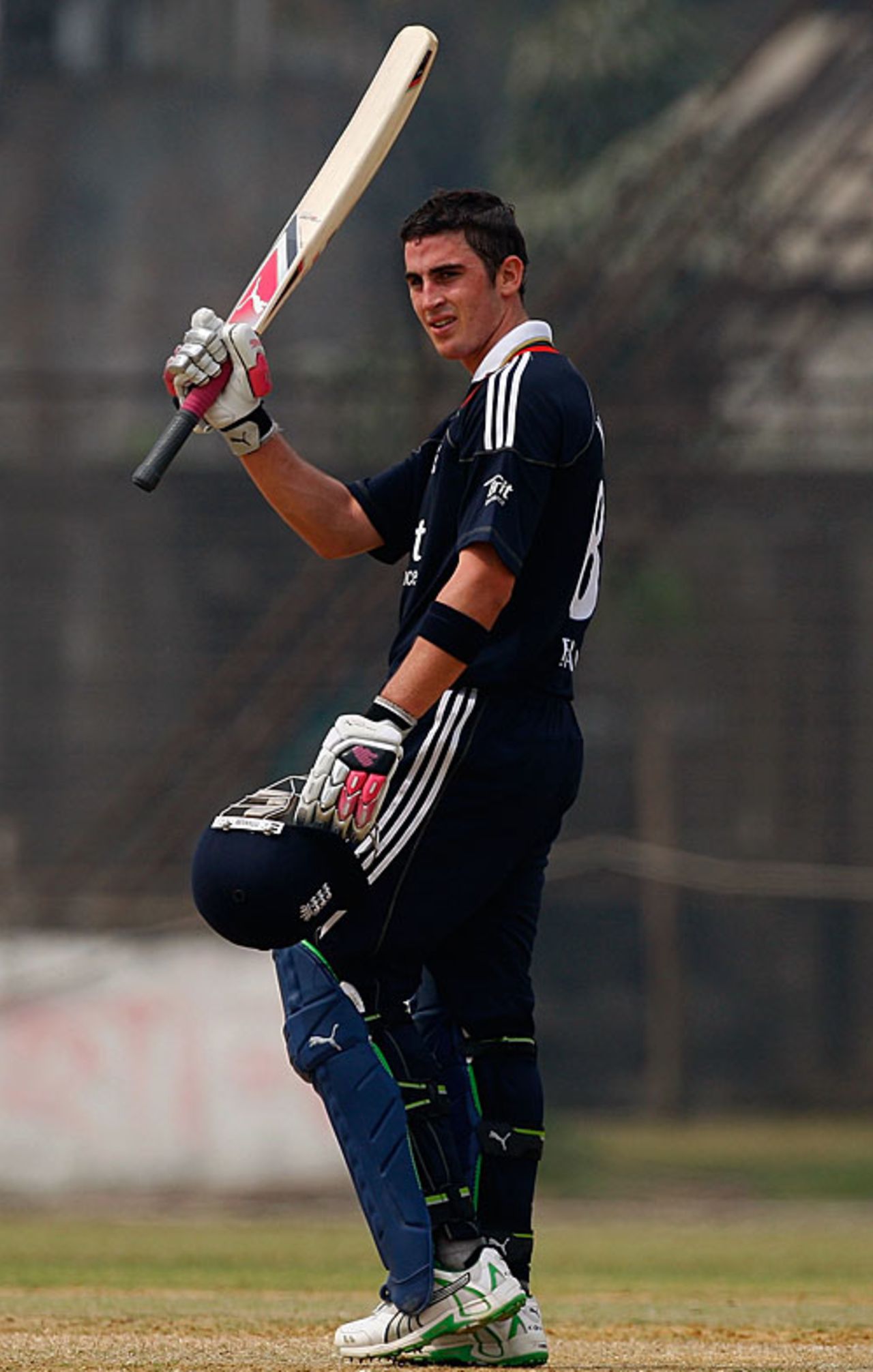 Craig Kieswetter brings up his hundred, Bangladesh Cricket Board XI v England XI, Dhaka, February 23, 2010