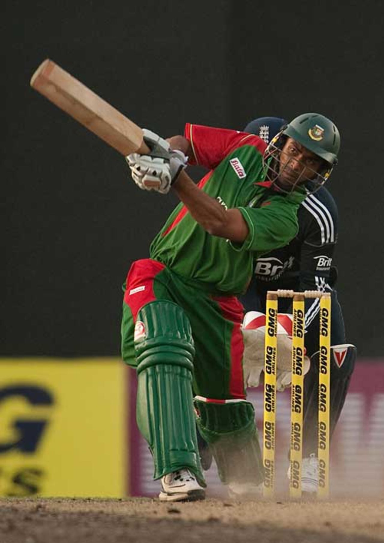 Suhrawadi Shuvo struck valuable boundaries in the final over, Bangladesh v England, 2nd ODI, Dhaka, March 2, 2010