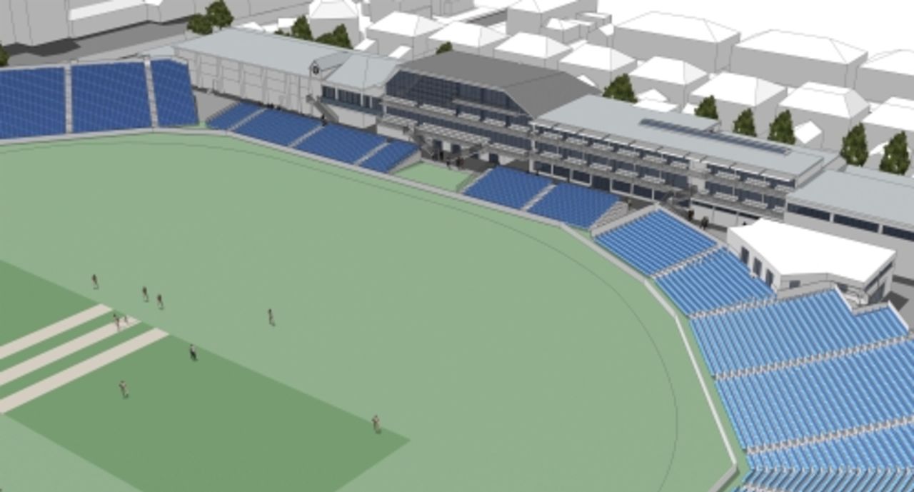 An image of the proposed developments to the County Ground in Bristol, March 3, 2010