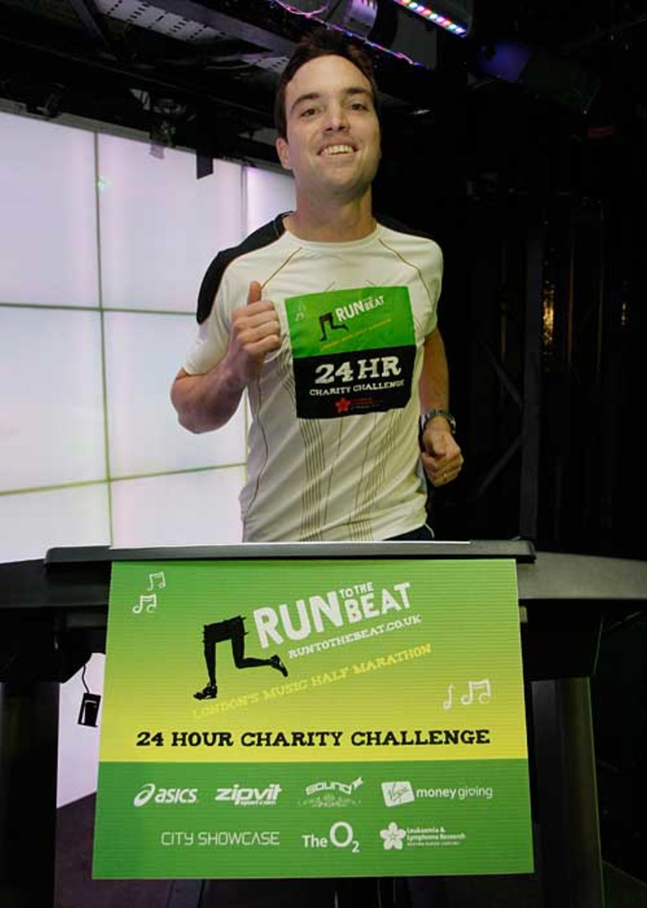 Stephen Moore launches a charity event in London, February 26, 2010