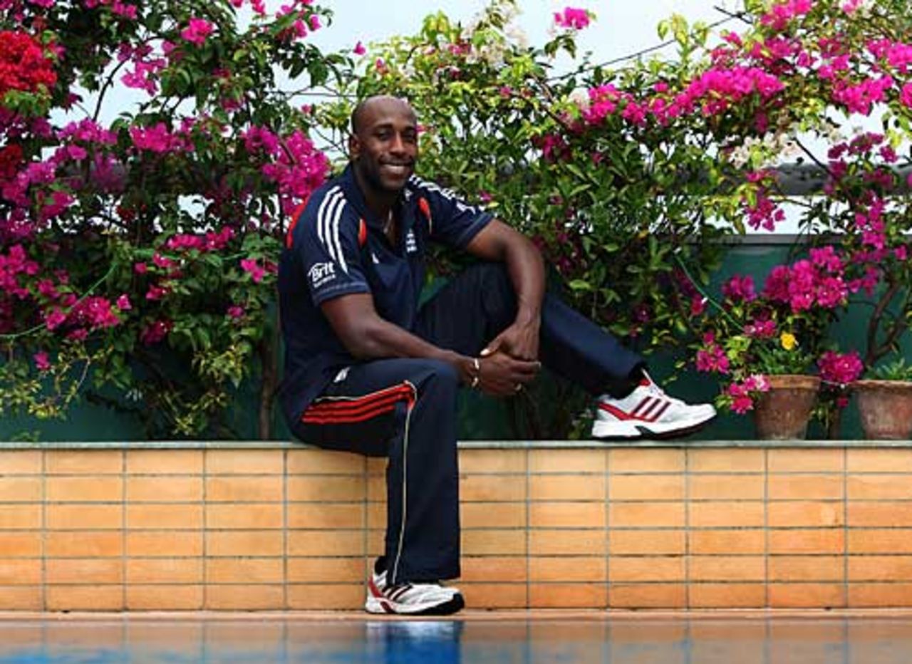 Michael Carberry relaxes by the hotel pool, Chittagong, March 6, 2010