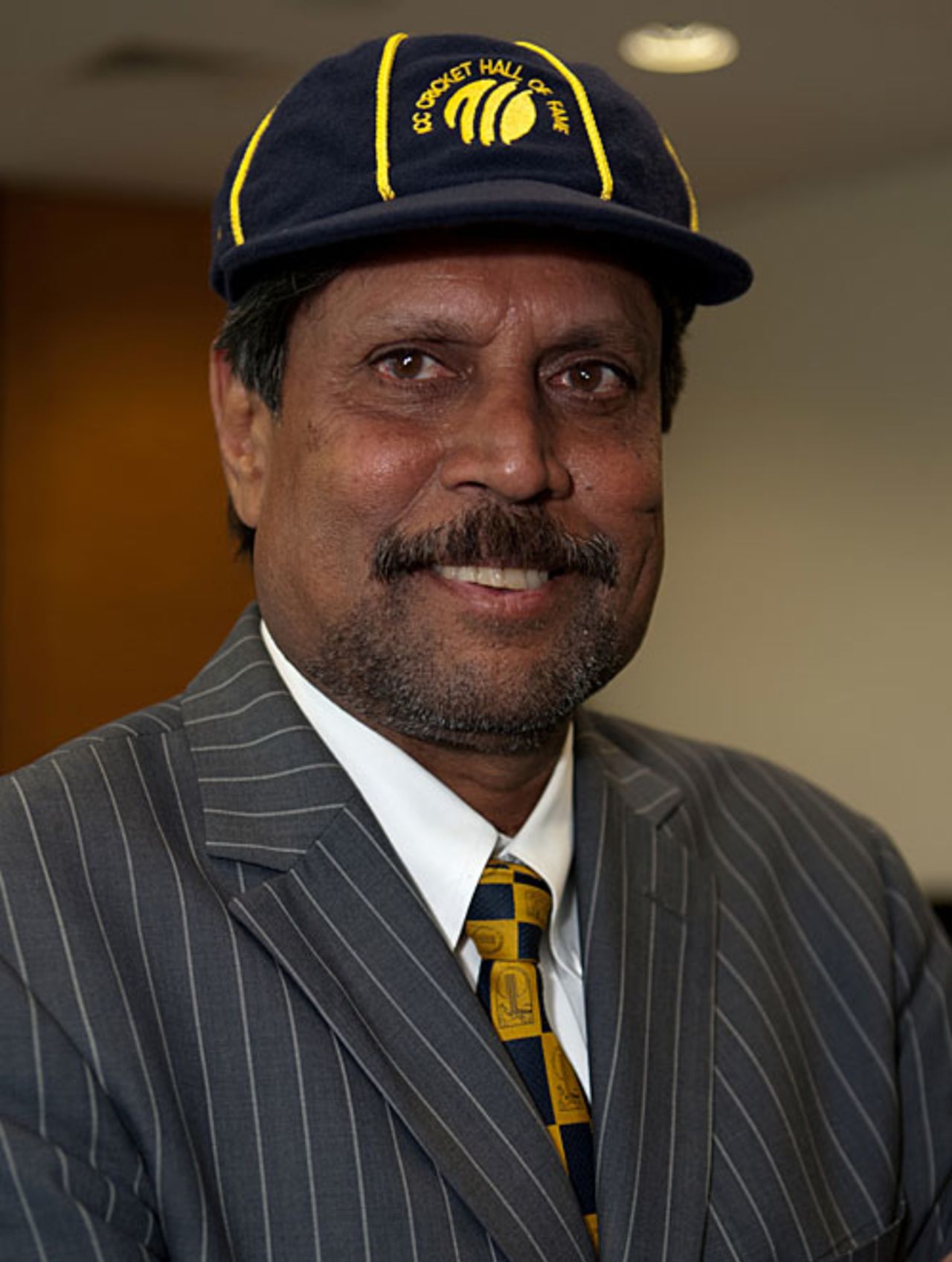 Kapil Dev after being inducted into the ICC Hall of Fame, Dubai, March 9, 2010