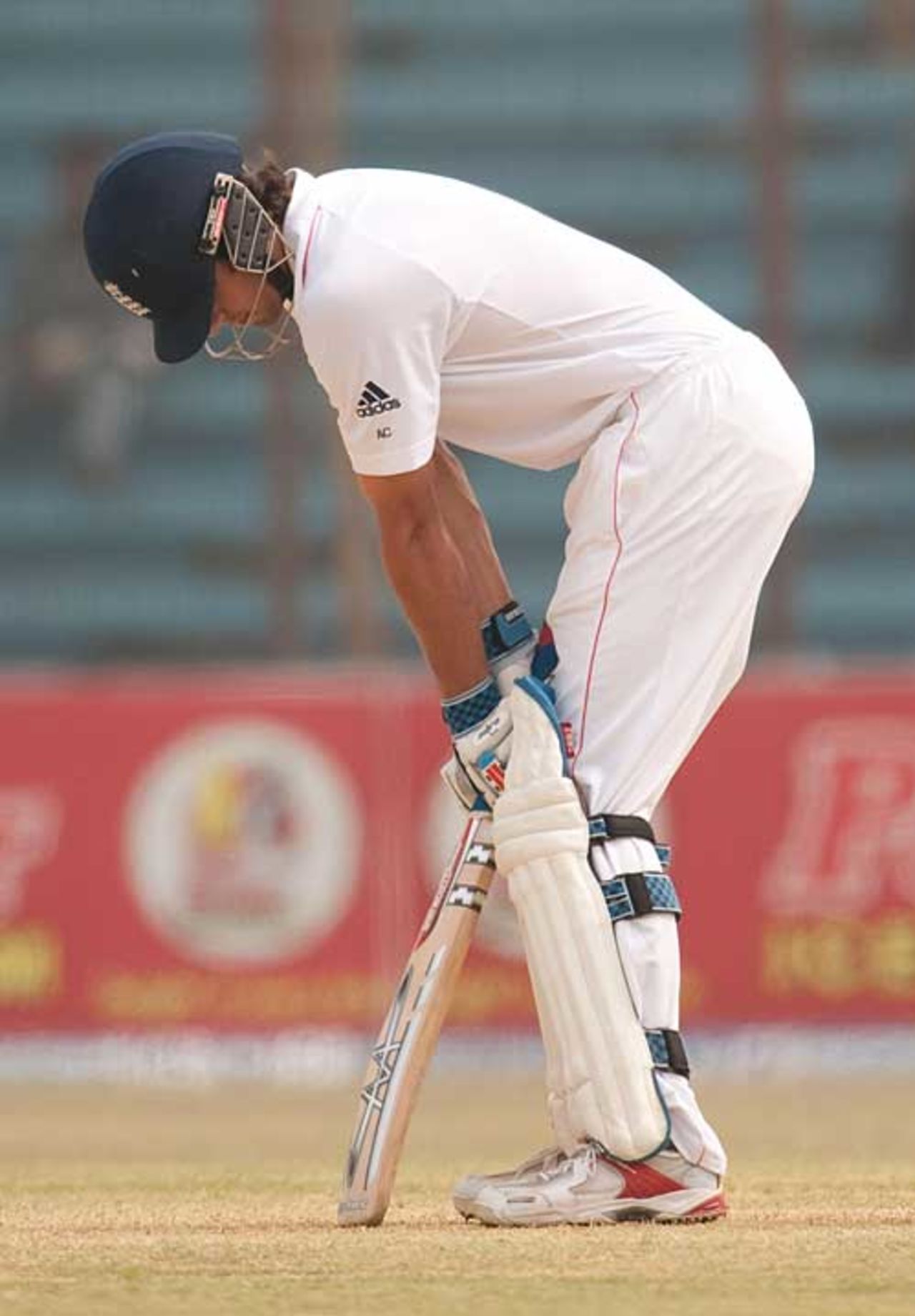 Alastair Cook couldn't believe out he was dismissed, Bangladesh v England, 1st Test, Chittagong, March 13, 2010