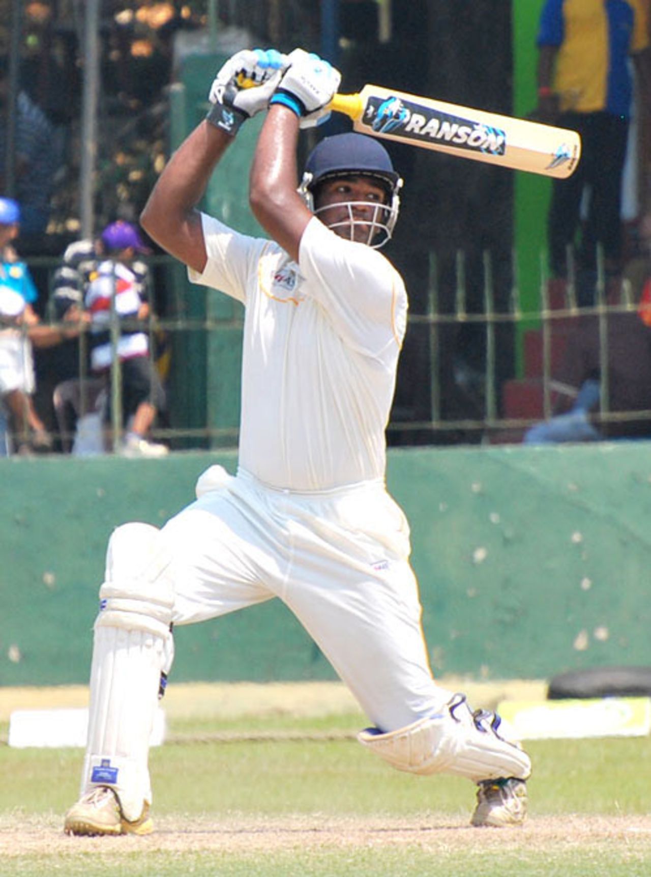 Ramith Rambukwella drives powerfully through the off side, Royal College v St. Thomas College, SSC, Colombo, March 11-13, 2010
