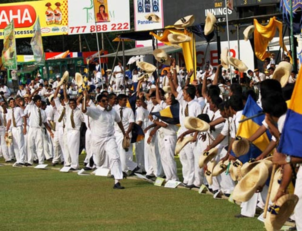 Royals school boys in the crowd, Royal College v St. Thomas College, SSC, Colombo, March 11-13, 2010