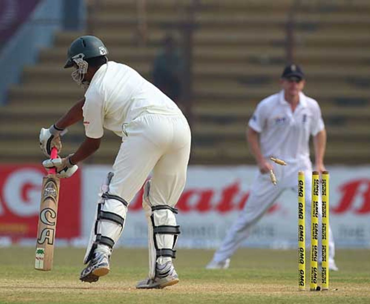 Tamim Iqbal was bowled by a beauty from Tim Bresnan, Bangladesh v England, 1st Test, Chittagong, March 14, 2010