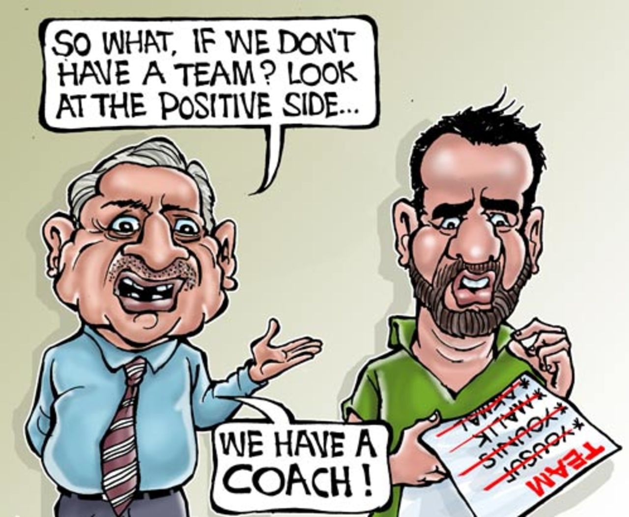Cartoon: Pakistan coach