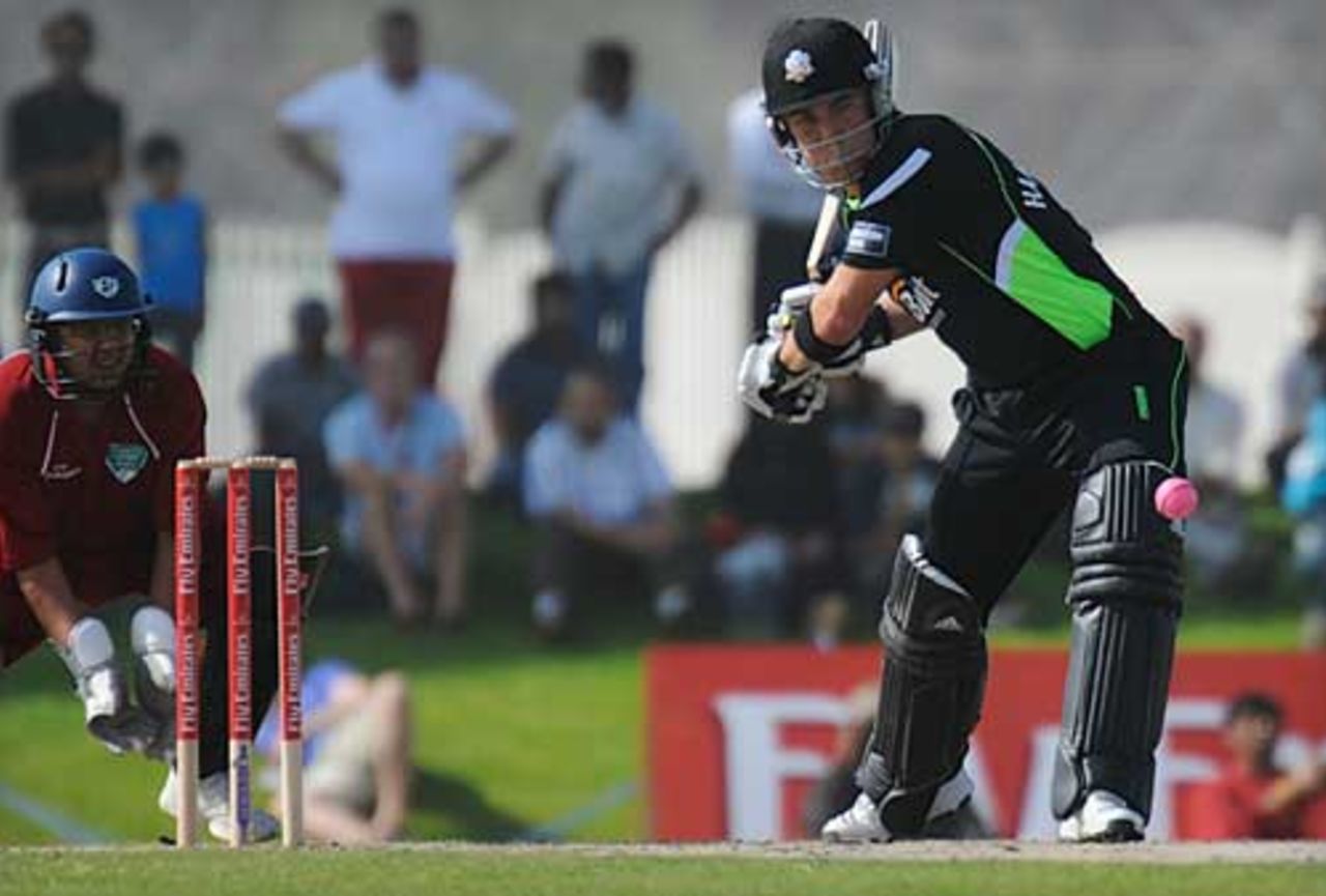 Rory Hamilton-Brown opens up during his 41, Fly Emirates XI v Surrey, Emirates Airline Twenty20, Dubai, March 19, 2010