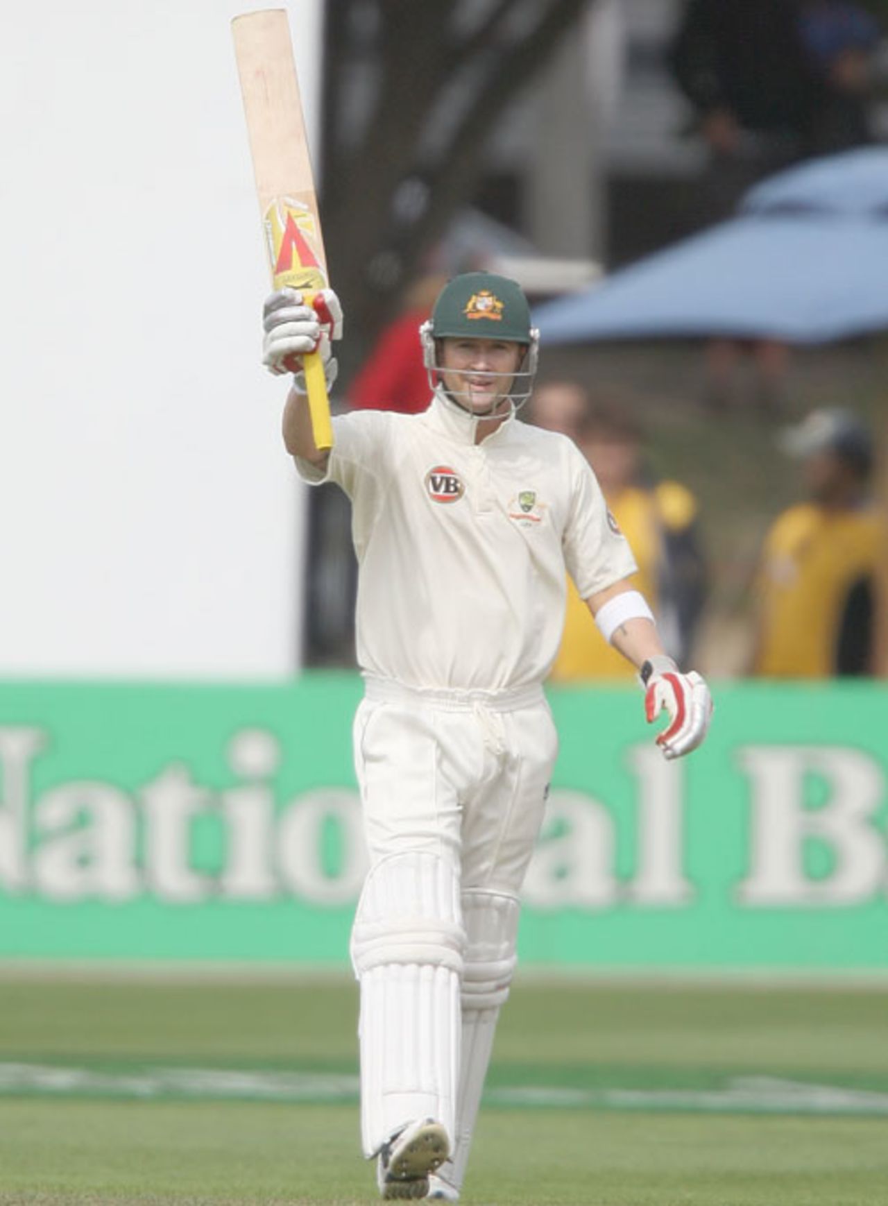 Michael Clarke brings up his 150, New Zealand v Australia, 1st Test, 2nd day, Wellington, March 20, 2010