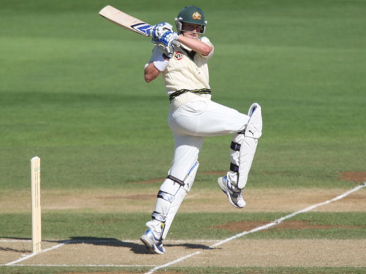 Marcus North sealed his spot after finding some form, New Zealand v Australia, 1st Test, 2nd day, Wellington, March 20, 2010