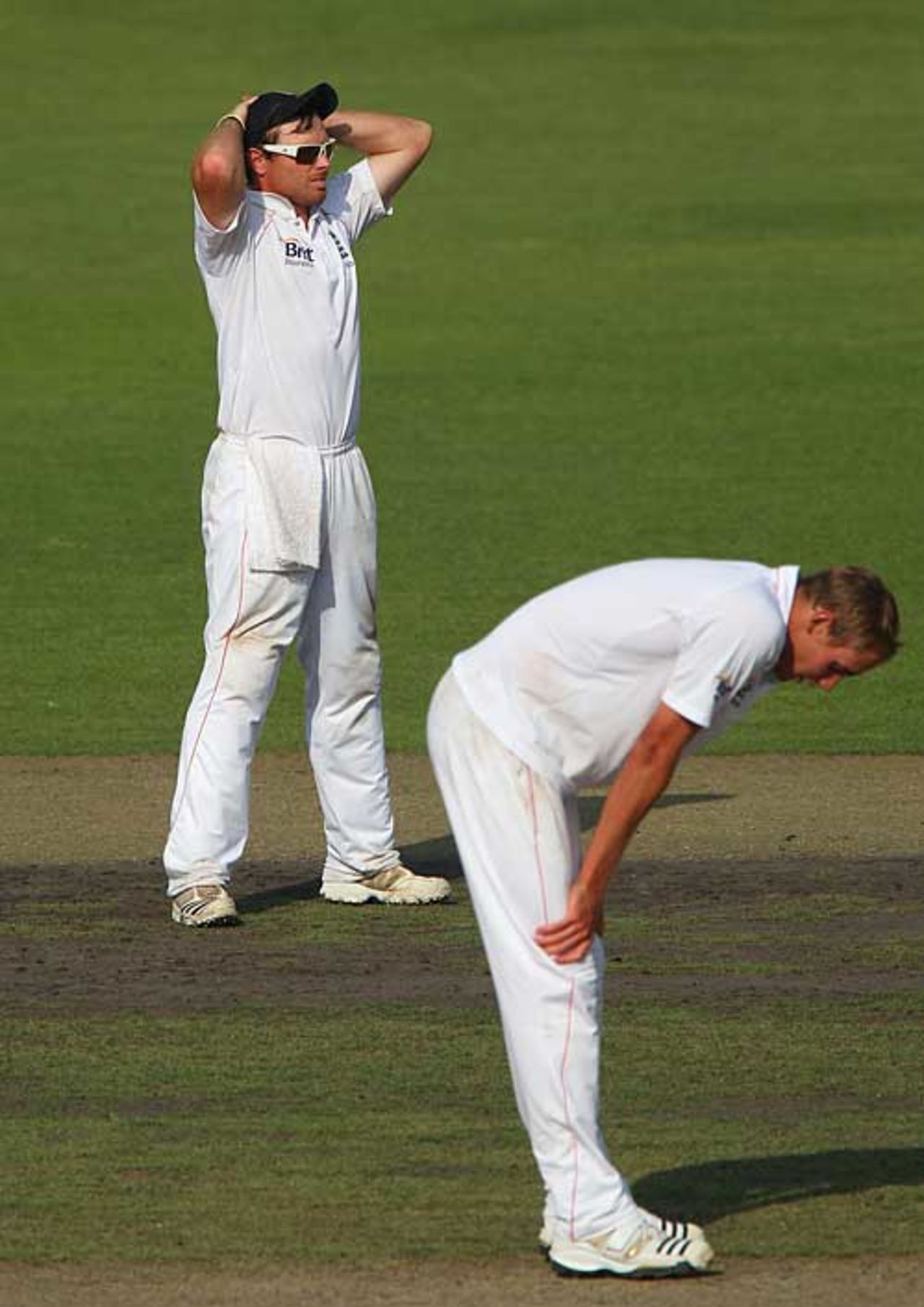 It was another day of hard work for England's quick bowlers, Bangladesh v England, 2nd Test, Dhaka, 1st day, March 20, 2010
