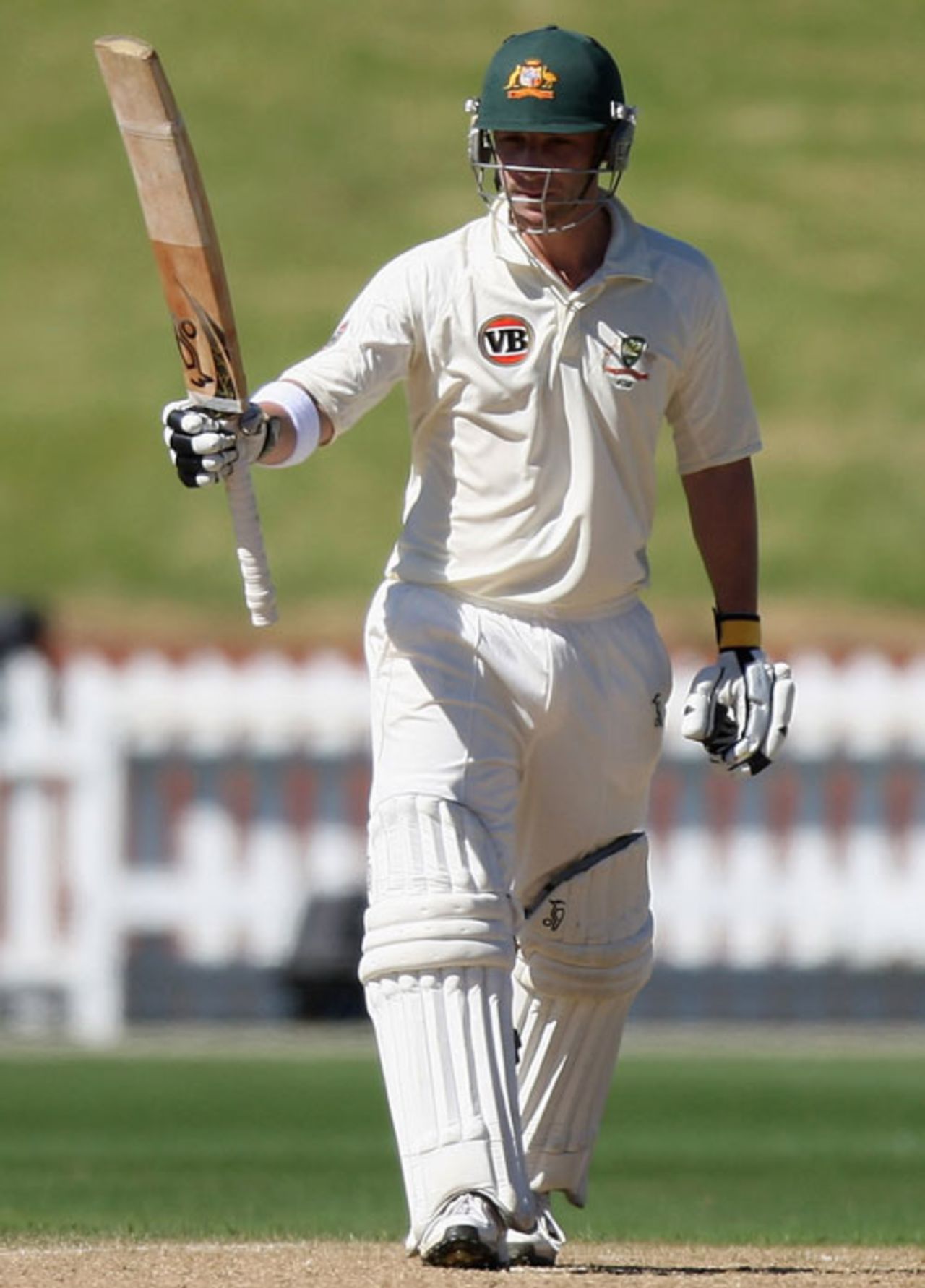 Phillip Hughes raced to his half-century, New Zealand v Australia, 1st Test, 5th day, Wellington, March 23, 2010