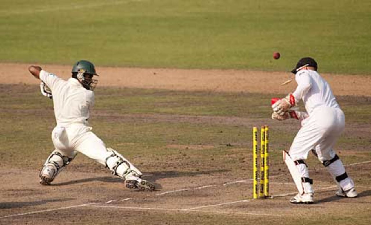Jahurul Islam was comprehensively beaten and bowled by Graeme Swann, Bangladesh v England, 2nd Test, Dhaka, March 23, 2010