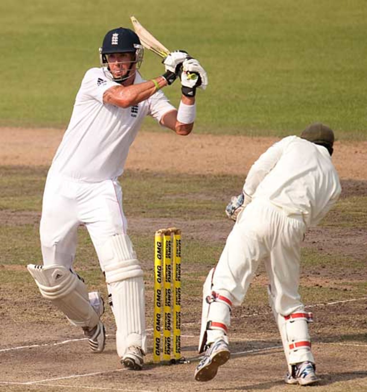 Kevin Pietersen became increasingly positive during his innings, Bangladesh v England, 2nd Test, Dhaka, 5th day, March 24, 2010