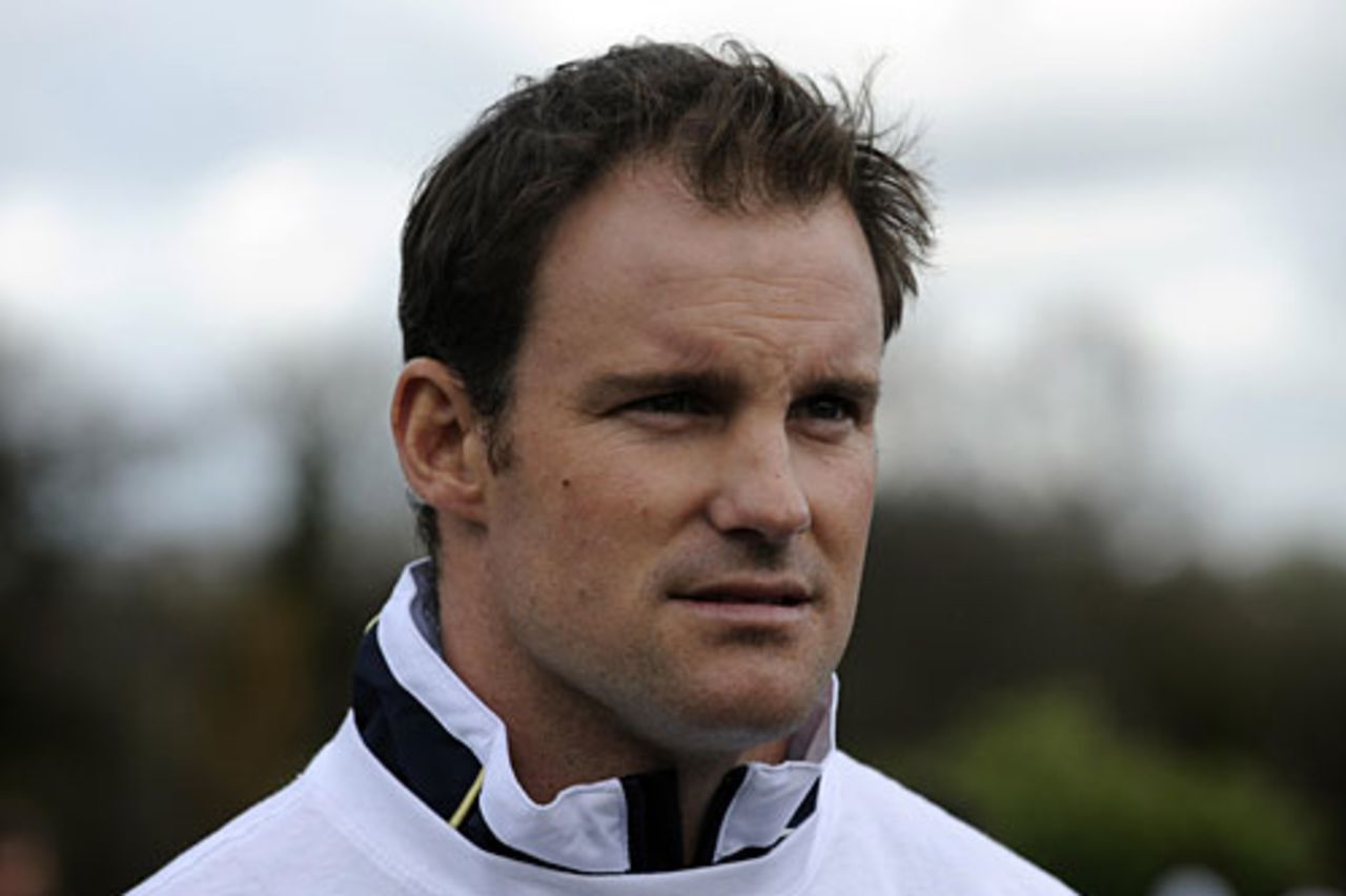 Andrew Strauss discusses the coming English domestic season at Natwest CricketForce 2010 Launch at Harrow St Mary's Cricket Club, London, March 26, 2010