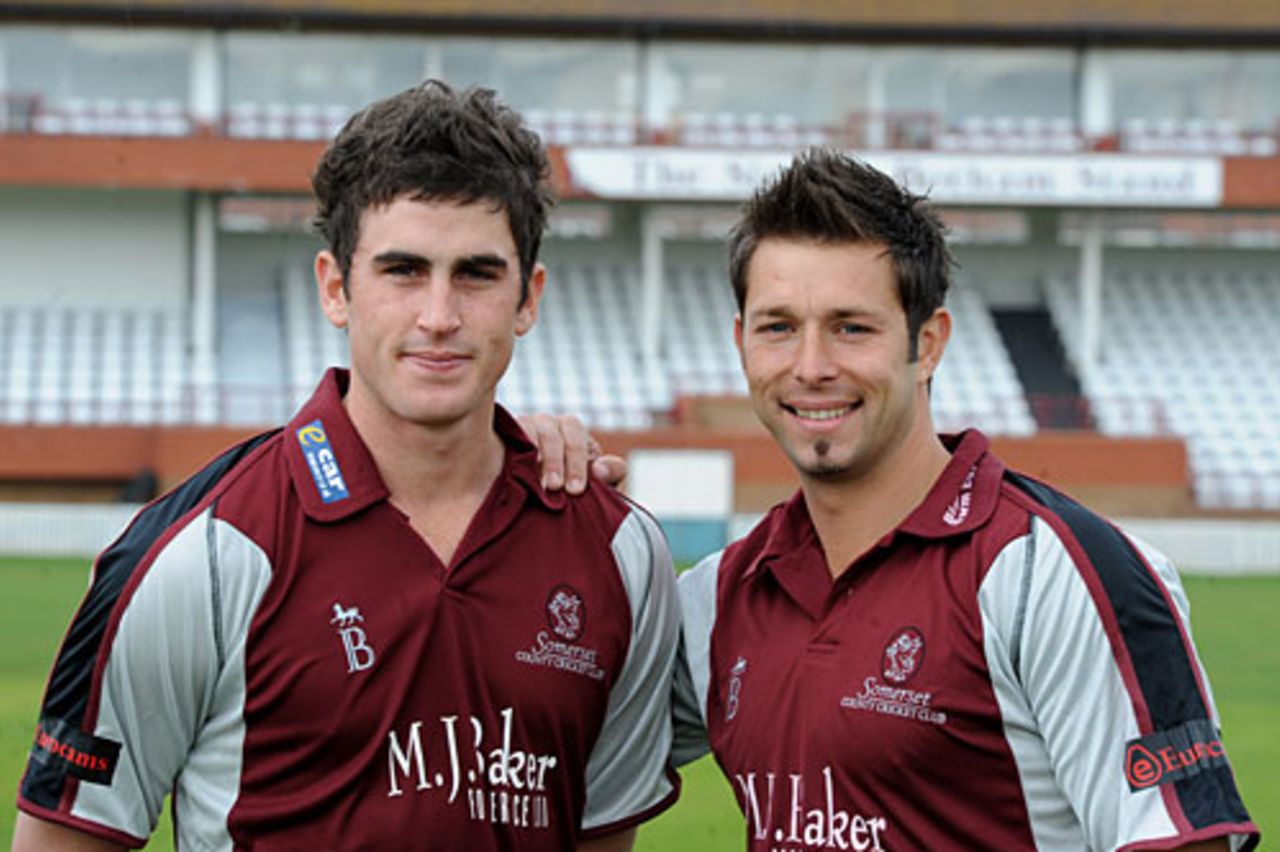 Craig Kieswetter and Peter Trego will be hoping they can team up for England's World Twenty20 campaign, Taunton, March 26, 2010
