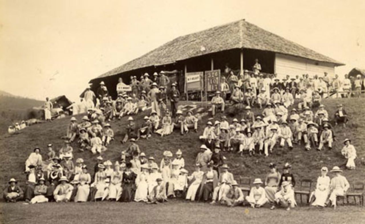 Lord Hawke's XI pose ahead of a match in Ceylon against an All_Ceylon XI, Radella, November 18, 1892