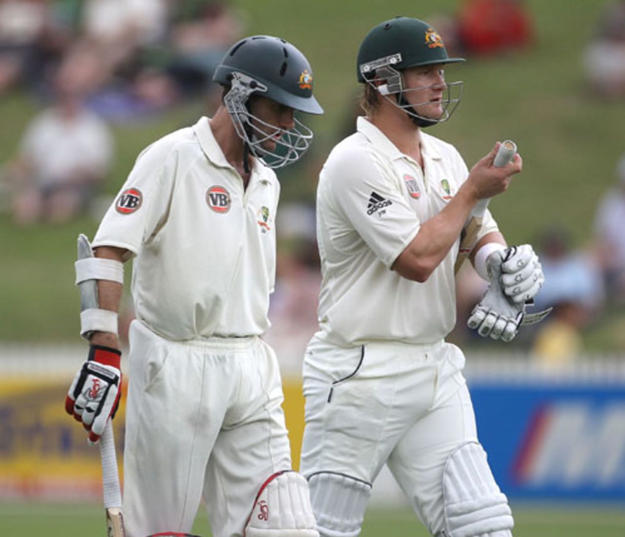 Shane Watson and Simon Katich made it through to stumps, New Zealand v Australia, 2nd Test, Hamilton, 2nd day, March 28, 2010