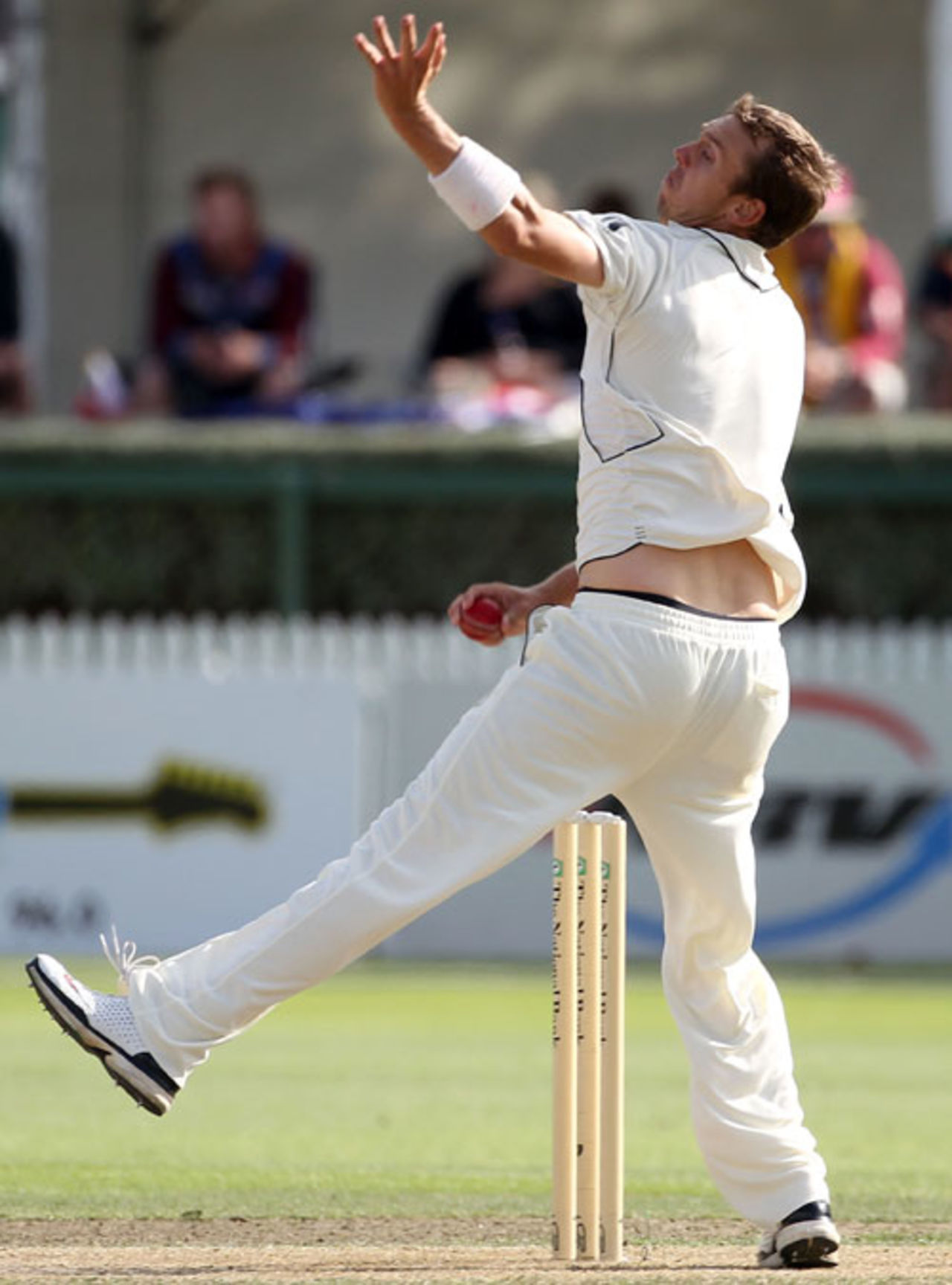 Brent Arnel picked up two wickets after tea, New Zealand v Australia, 2nd Test, Hamilton, 3rd day, March 29, 2010