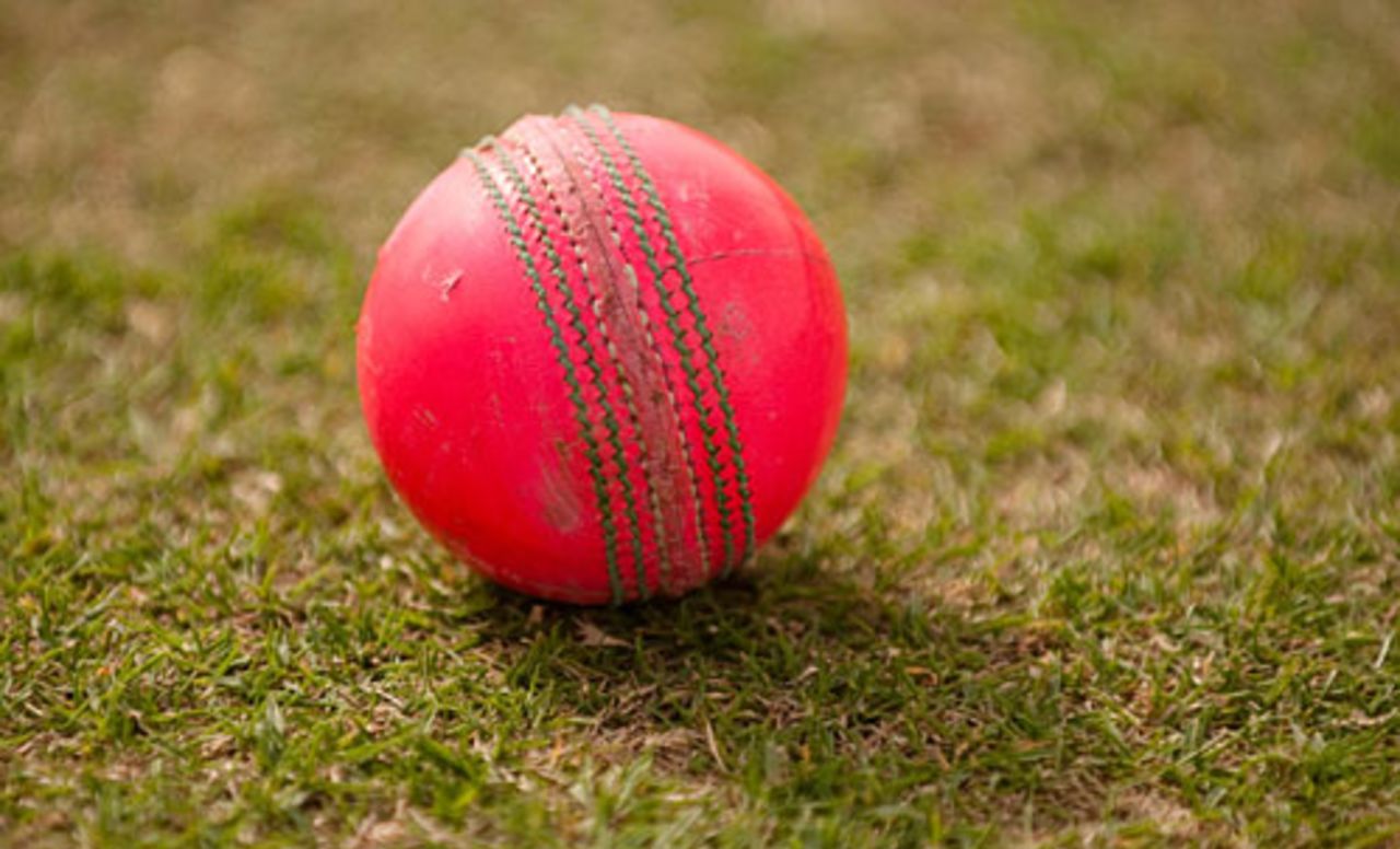 The pink ball had its first outing in first-class cricket, MCC v Durham, Abu Dhabi, March 29, 2010
