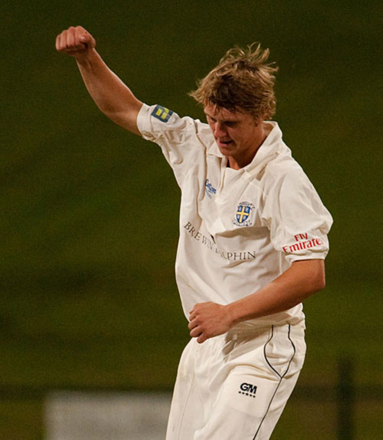 Scott Borthwick took four wickets in 4.5 overs to kill off the MCC tail, MCC v Durham, Abu Dhabi, March 30, 2010
