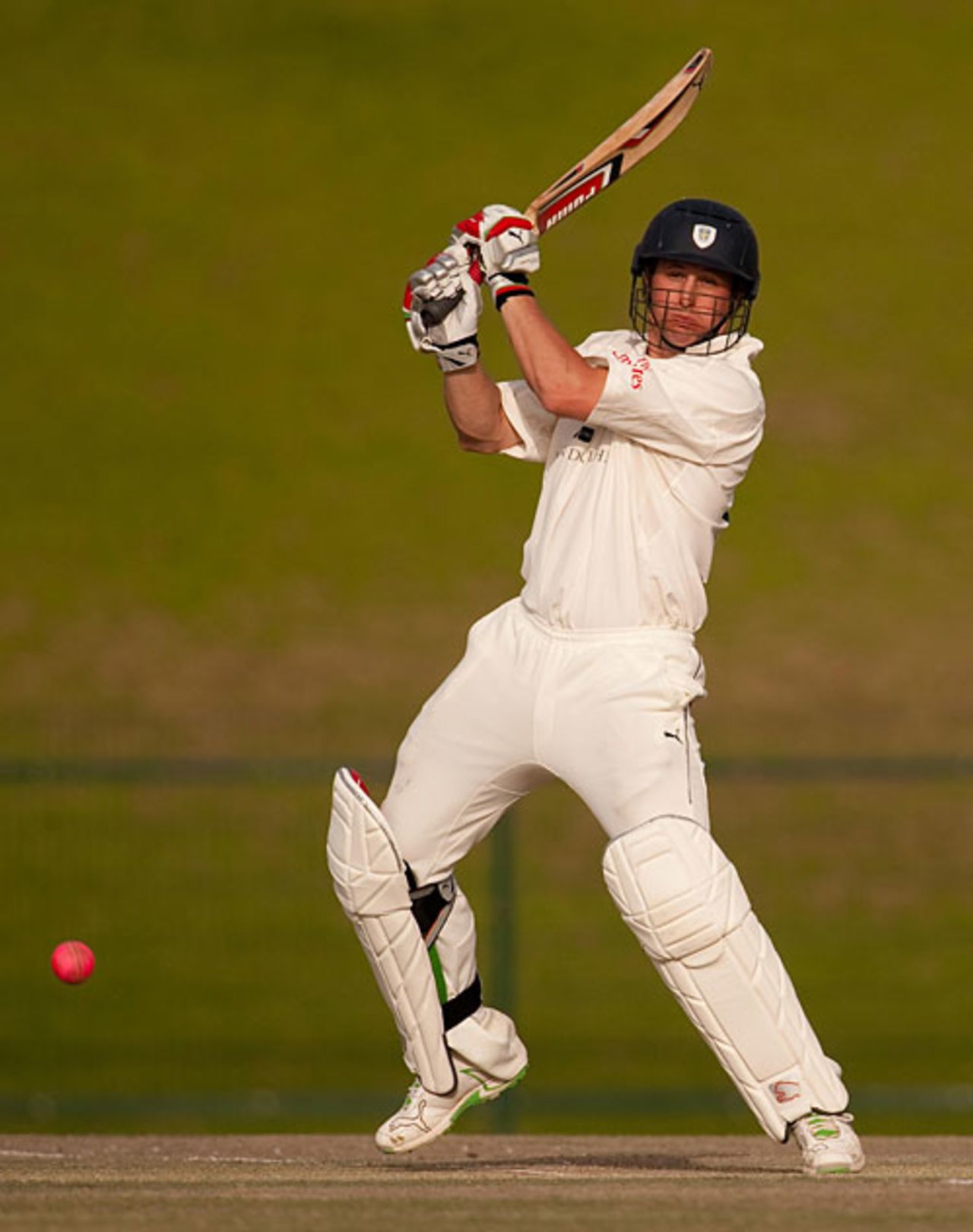 Phil Mustard progressed to a positive fifty to carry the lead to 400, MCC v Durham, Abu Dhabi, March 31, 2010
