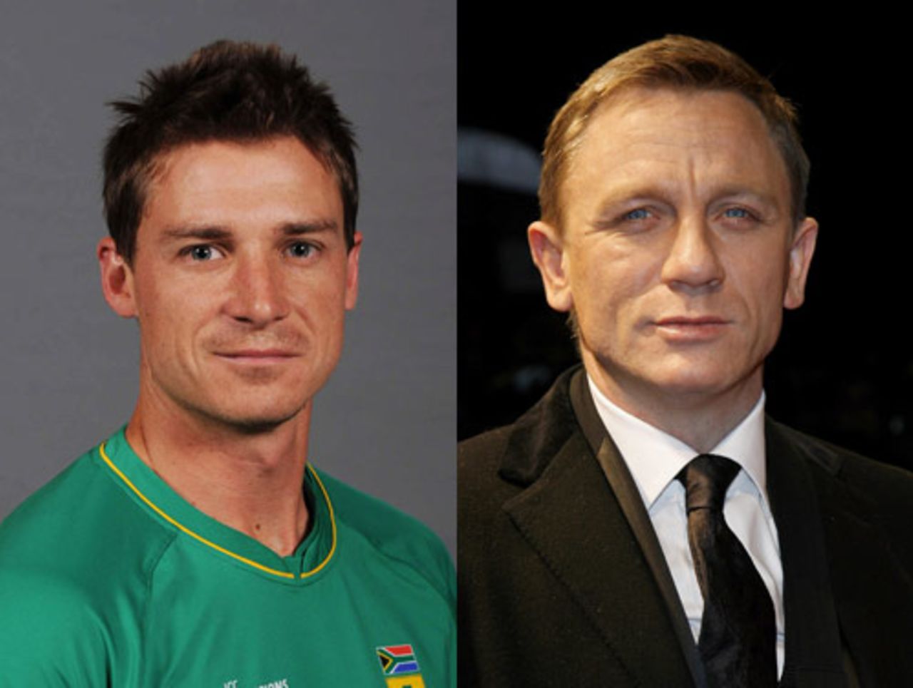 Composite: Dale Steyn and Daniel Craig