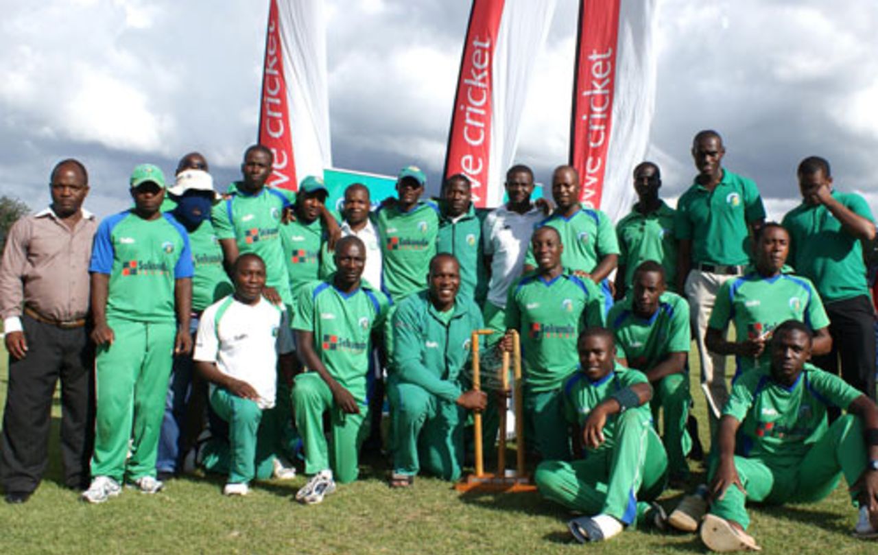 The victorious Mountaineers team, Mountaineers v Mid West Rhinos, Faithwear Cup final, Mutare, April 10, 2010