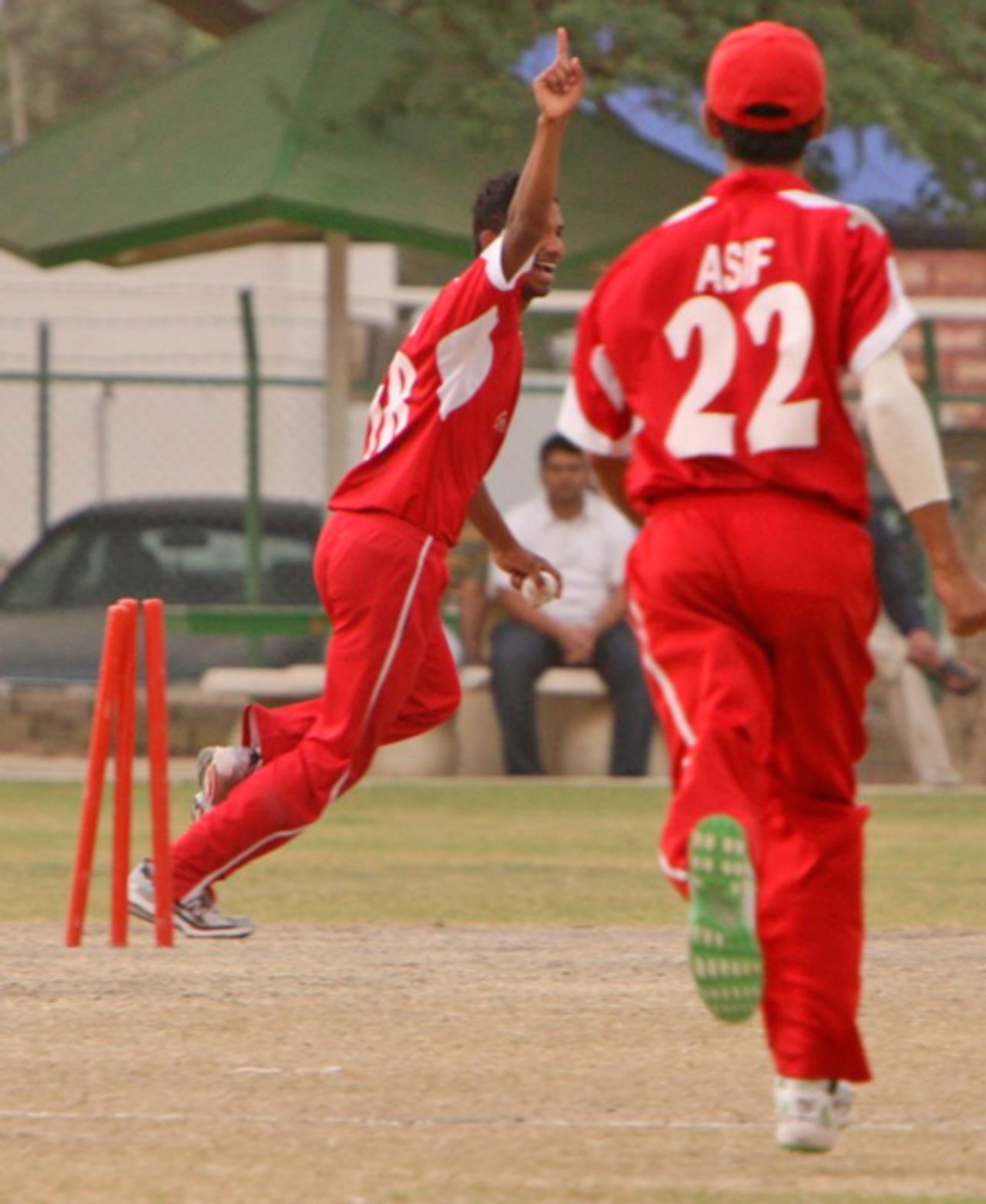 Rakesh Madhavan's run out was a decisive moment in the ACC Trophy Elite 2010 3rd/4th Play-off match played in Kuwait