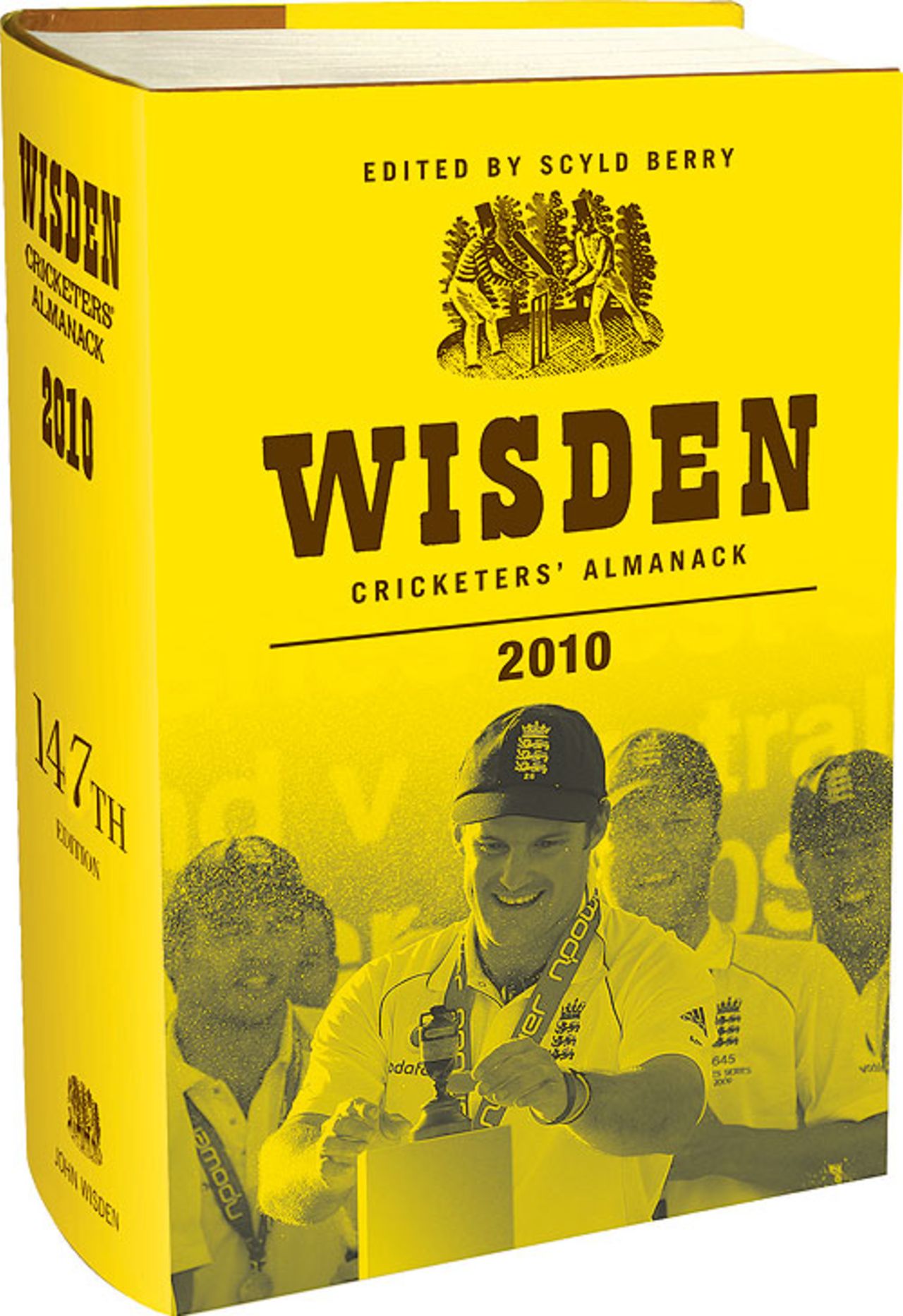 The cover of the 2010 edition of Wisden Cricketers' Almanack, April 14, 2010