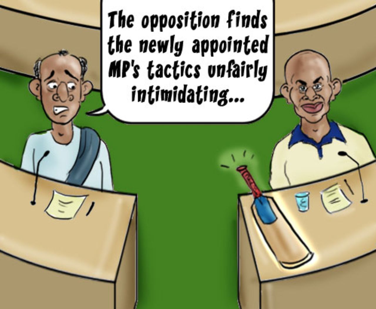 Cartoon: Politics of intimidation