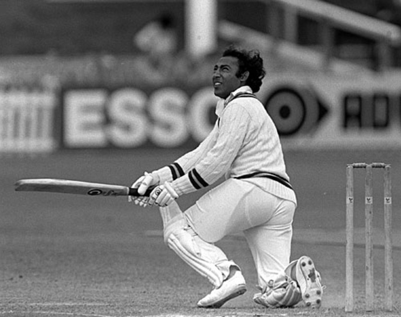 Mudassar Nazar scored an unbeaten 103, England B v Pakistanis, Leicester, 2nd day, August 19, 1982