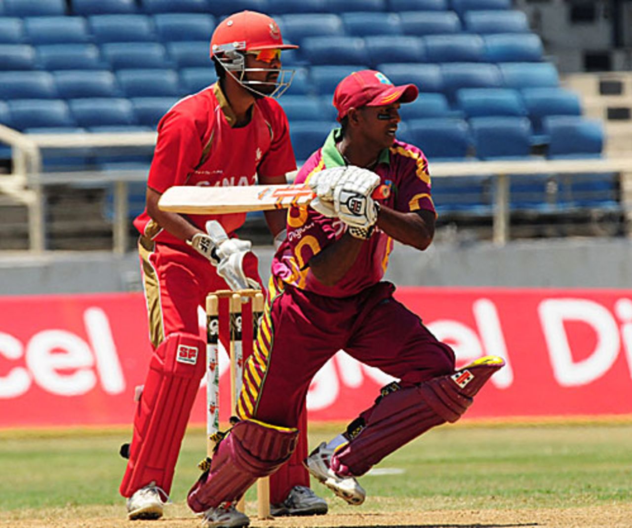 Shivnarine Chanderpaul made 101 off 120 balls, West Indies v Canada, only ODI, Kingston, April 13, 2010