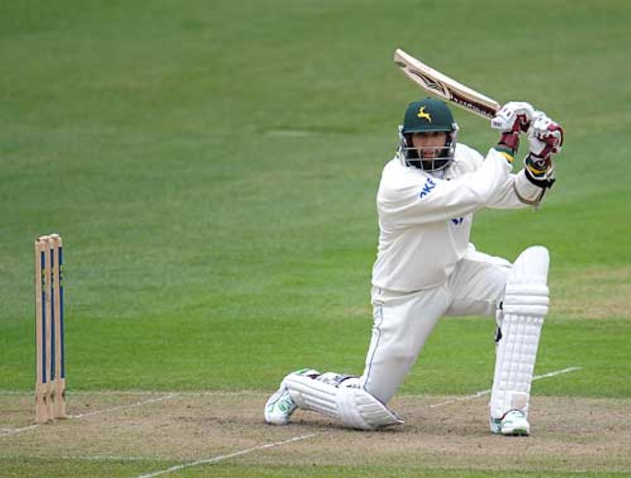 Hashim Amla held the innings together with a stylish knock, Nottinghamshire v Kent, County Championship, Division One, Trent Bridge, April 15, 2010