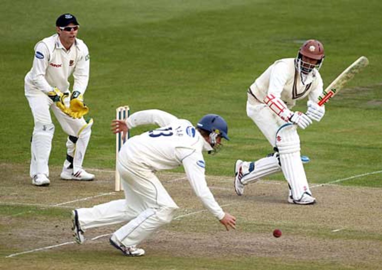 Arun Harinath took 290 balls over his 62, Sussex v Surrey, County Championship, Division Two, Hove, April 15, 2010