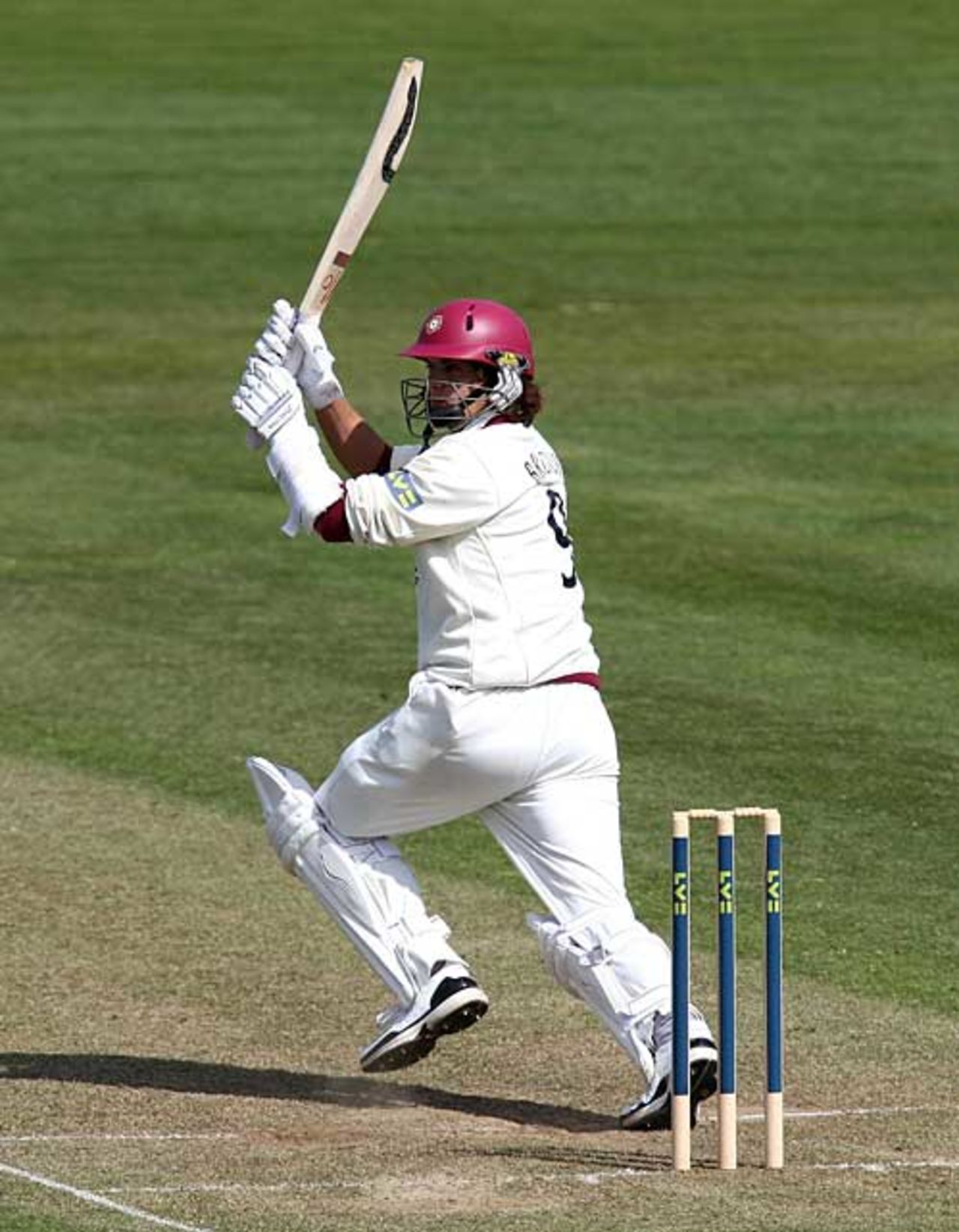 Jack Brooks struck a valuable half century to extended Northamptonshire's lead, Gloucestershire v Northamptonshire, County Championship, Division Two, Bristol, April 16, 2010