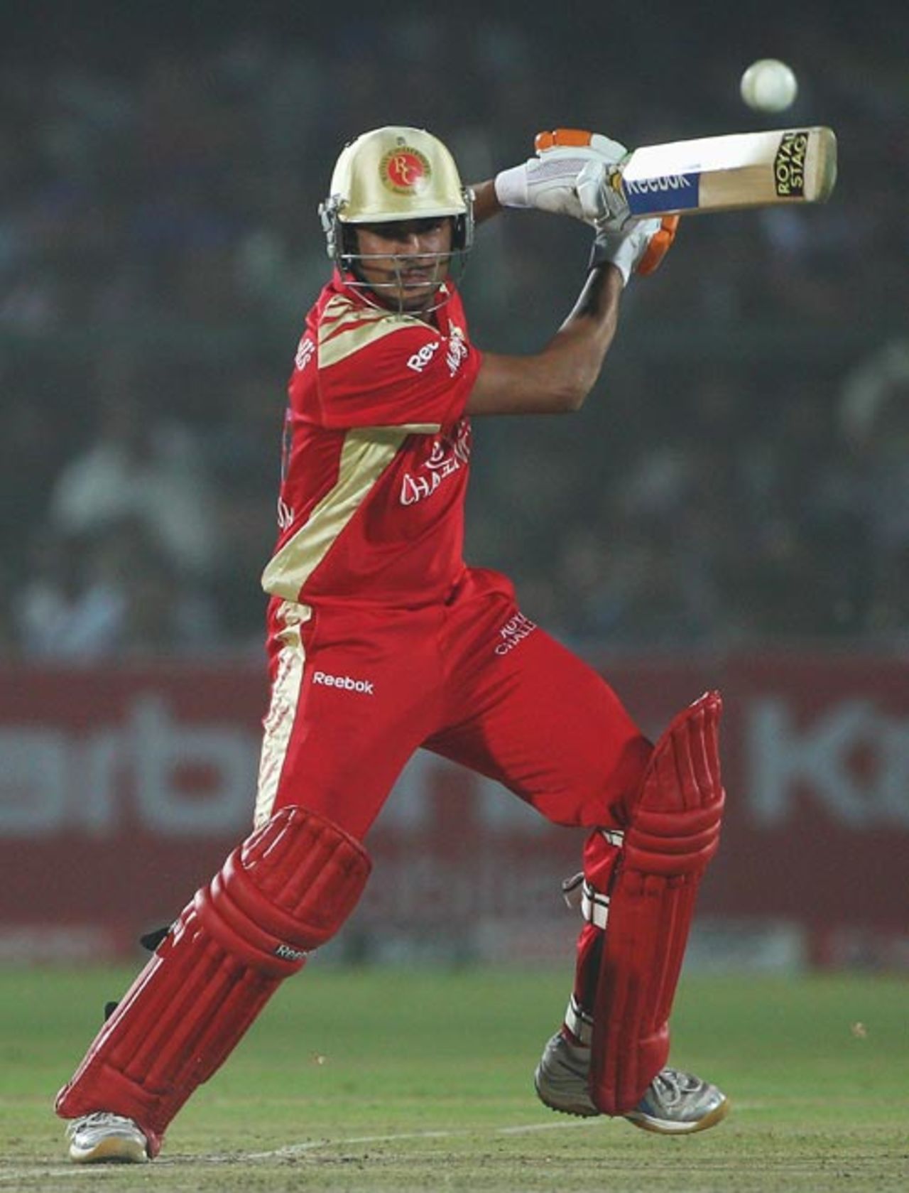 Manish Pandey steers the ball towards point, Rajasthan Royals v Royal Challengers Bangalore, IPL, Jaipur, April 14, 2010