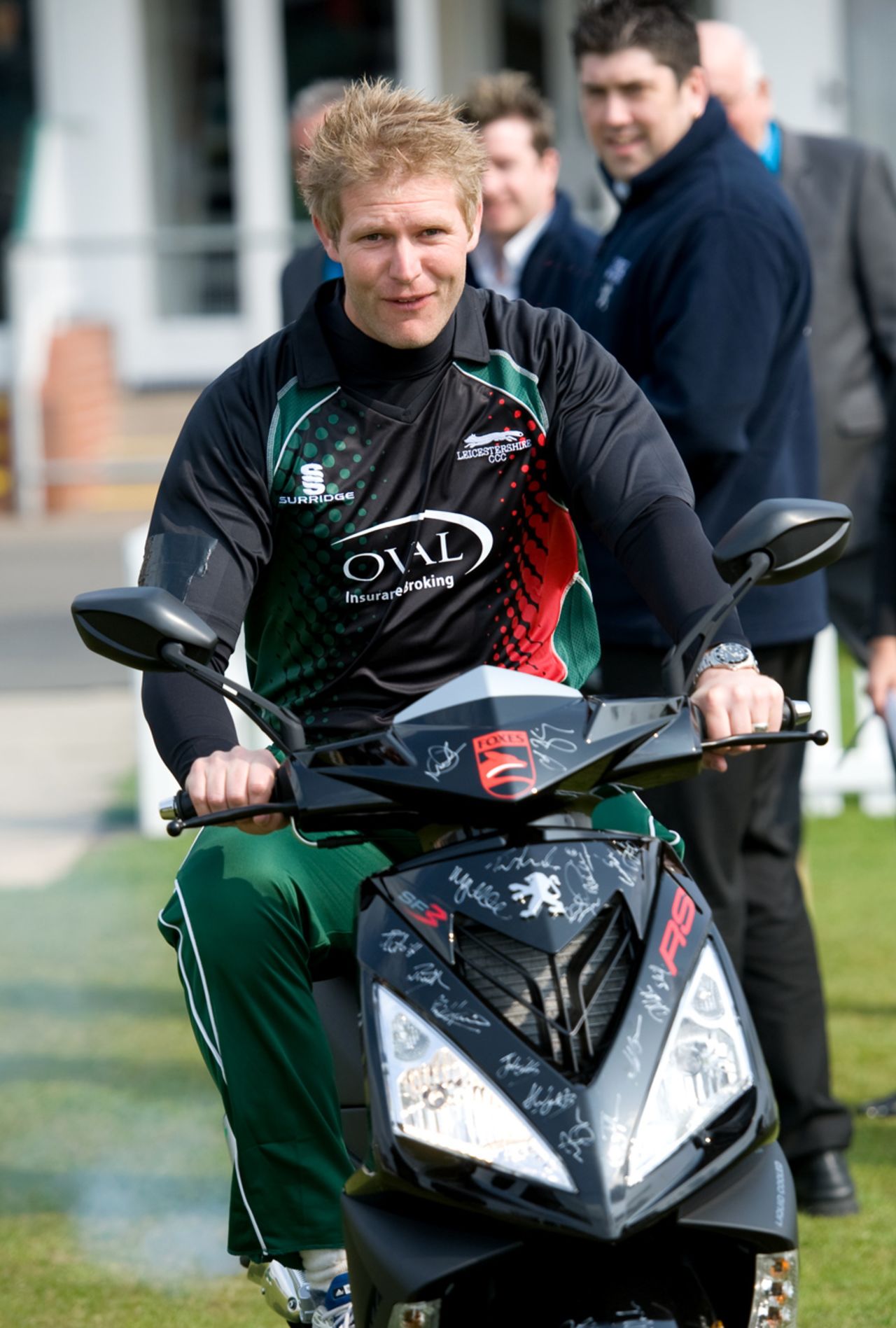 Matthew Hoggard, Leicestershire's new captain, has won his first two games in charge, Grace Road, April 19, 2010