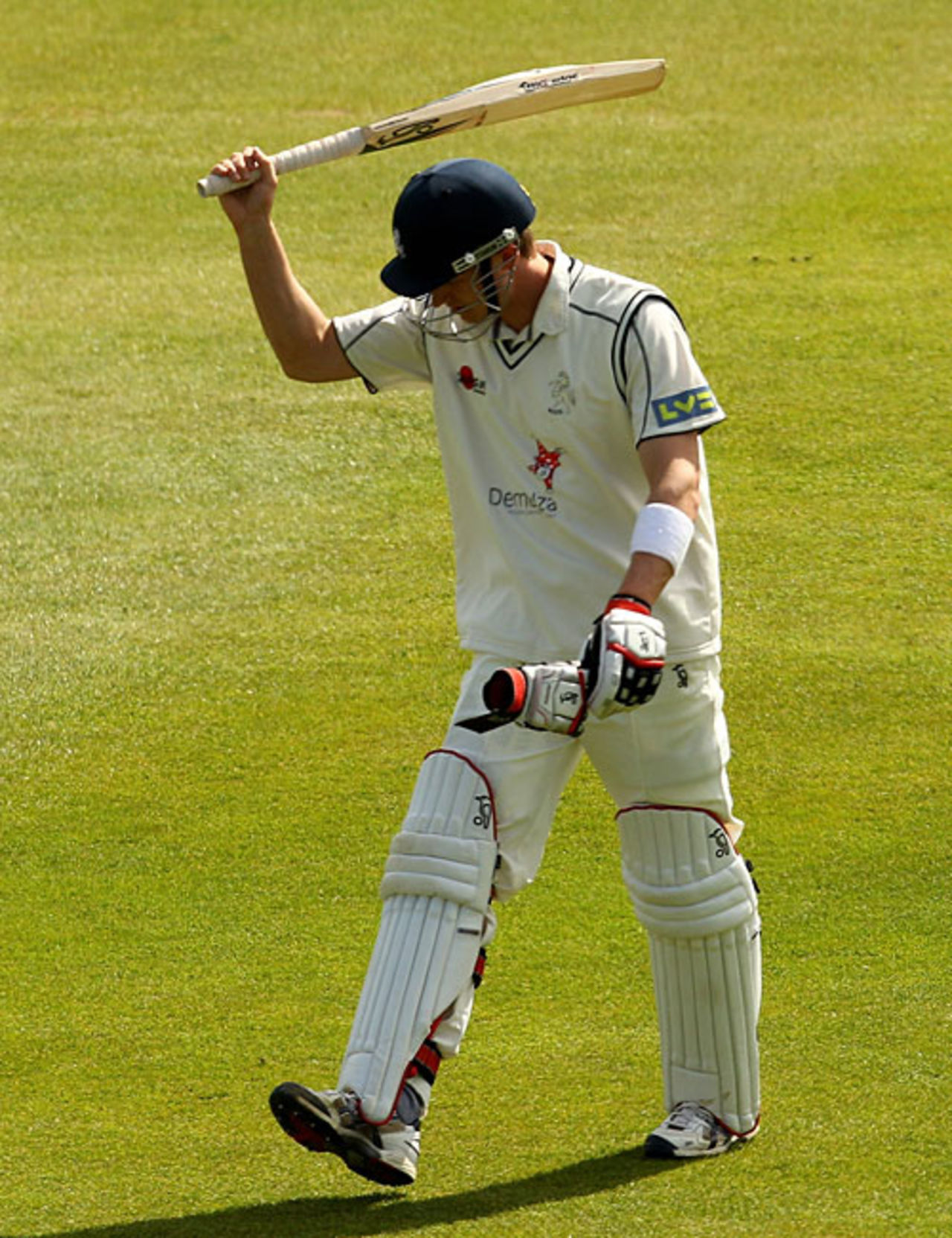 Joe Denly played nicely for 32 but was frustrated to be defeated by David Wainwright, Kent v Yorkshire, County Championship, Division One, Canterbury, April 21, 2010
