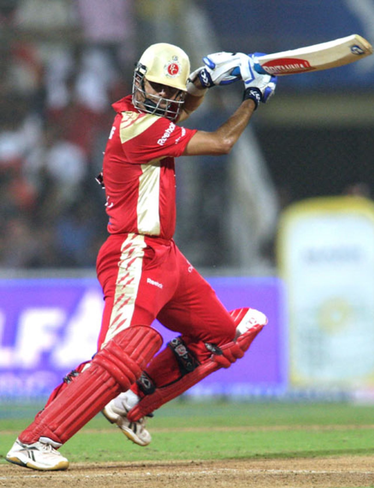 Rahul Dravid plays the ball elegantly towards point, Deccan Chargers v Royal Challengers Bangalore, IPL, Mumbai, April 24, 2010