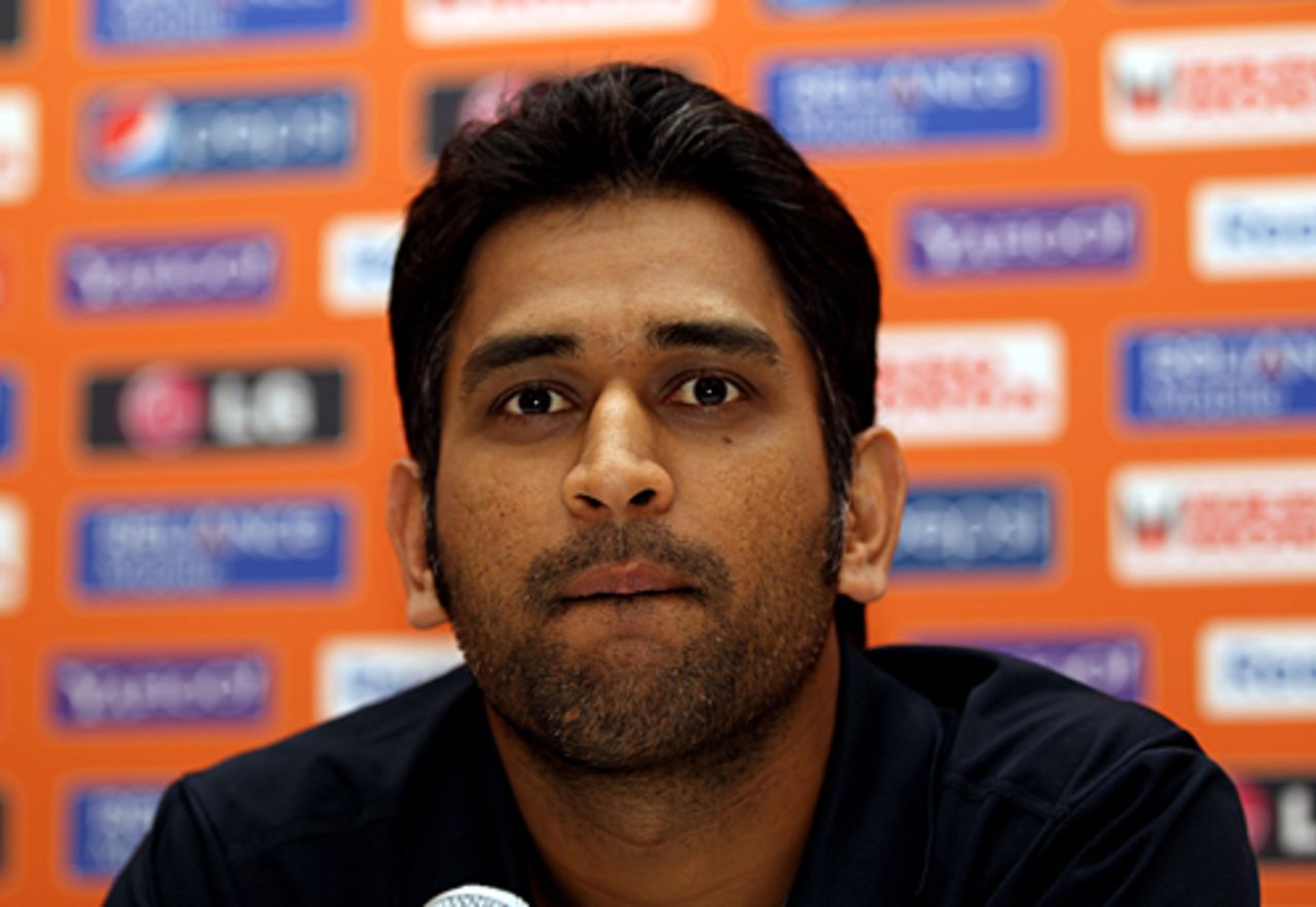 MS Dhoni opens up India's first media session in the West Indies, St Lucia, April 28, 2010