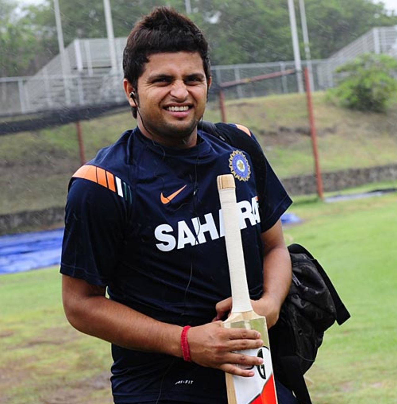 Suresh Raina waits at the nets, ICC World Twenty20, St Lucia, April 30, 2010