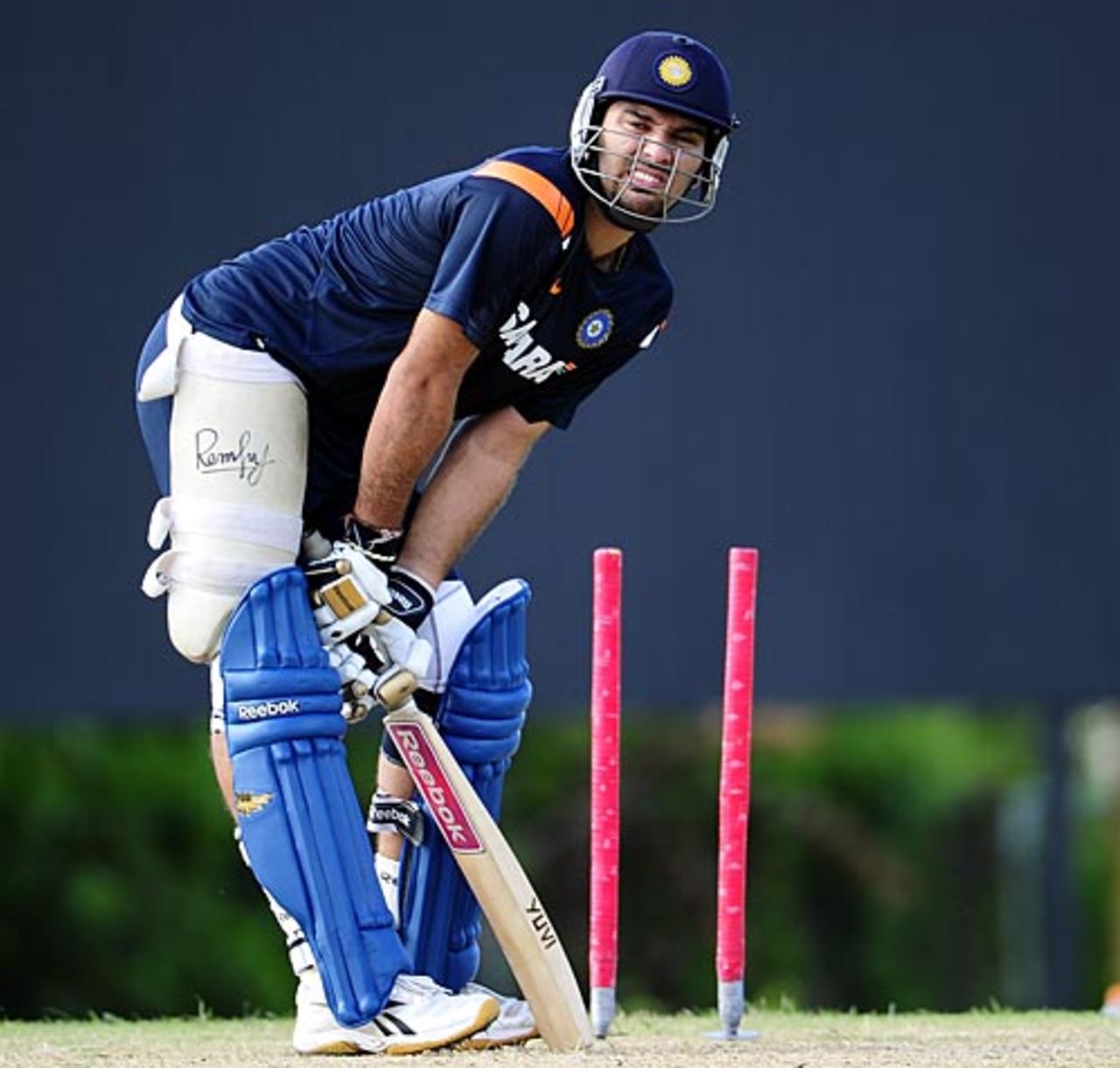 Yuvraj Singh at batting practice, ICC World Twenty20, St Lucia, April 30, 2010