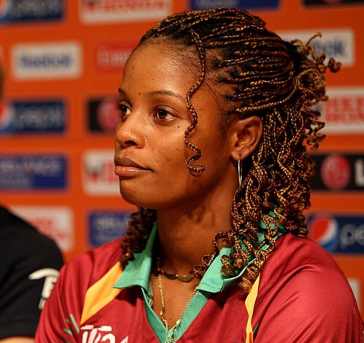 Merissa Aguilleira, the West Indies women's captain, at a press conference, ICC Women's World Twenty20, St Kitts, May 1, 2010