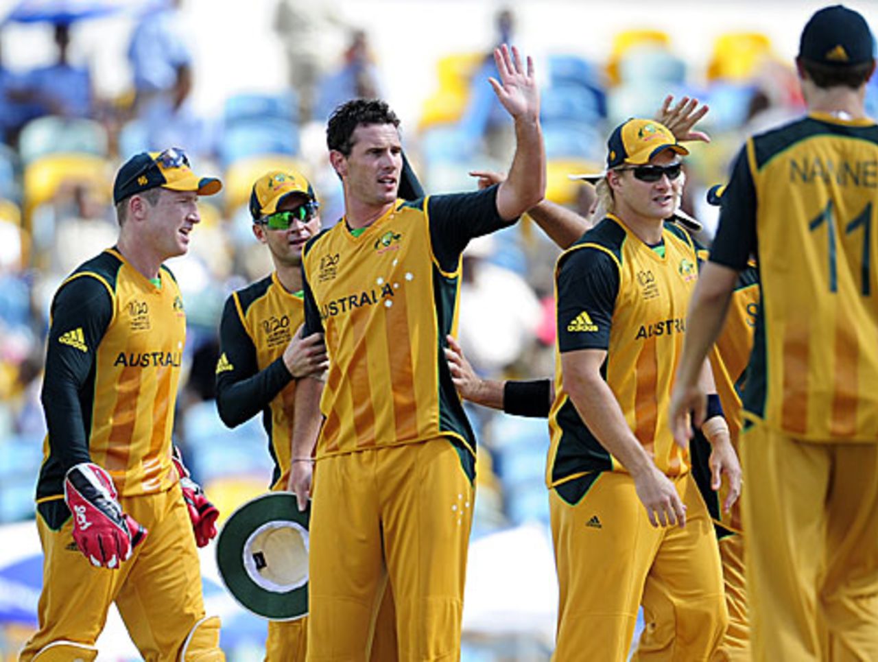 Shaun Tait tested the top order with his pace, Australia v Bangladesh, Group A, ICC World Twenty20, Barbados, May 5, 2010