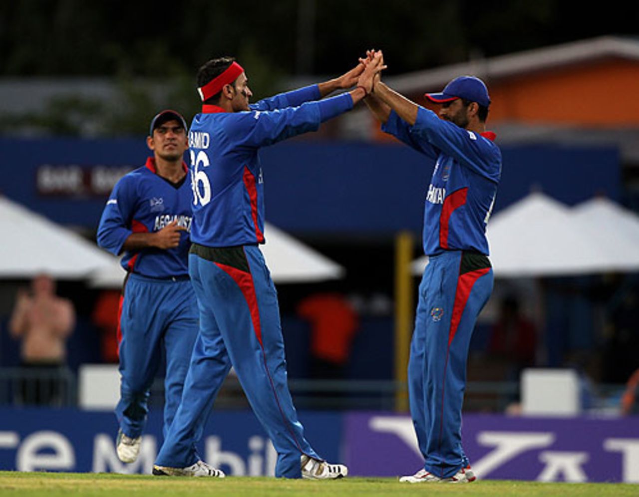 Hamid Hassan took three wickets in a fiery four-over spell, Afghanistan v South Africa, ICC World Twenty20, Bridgetown, May 5, 2010