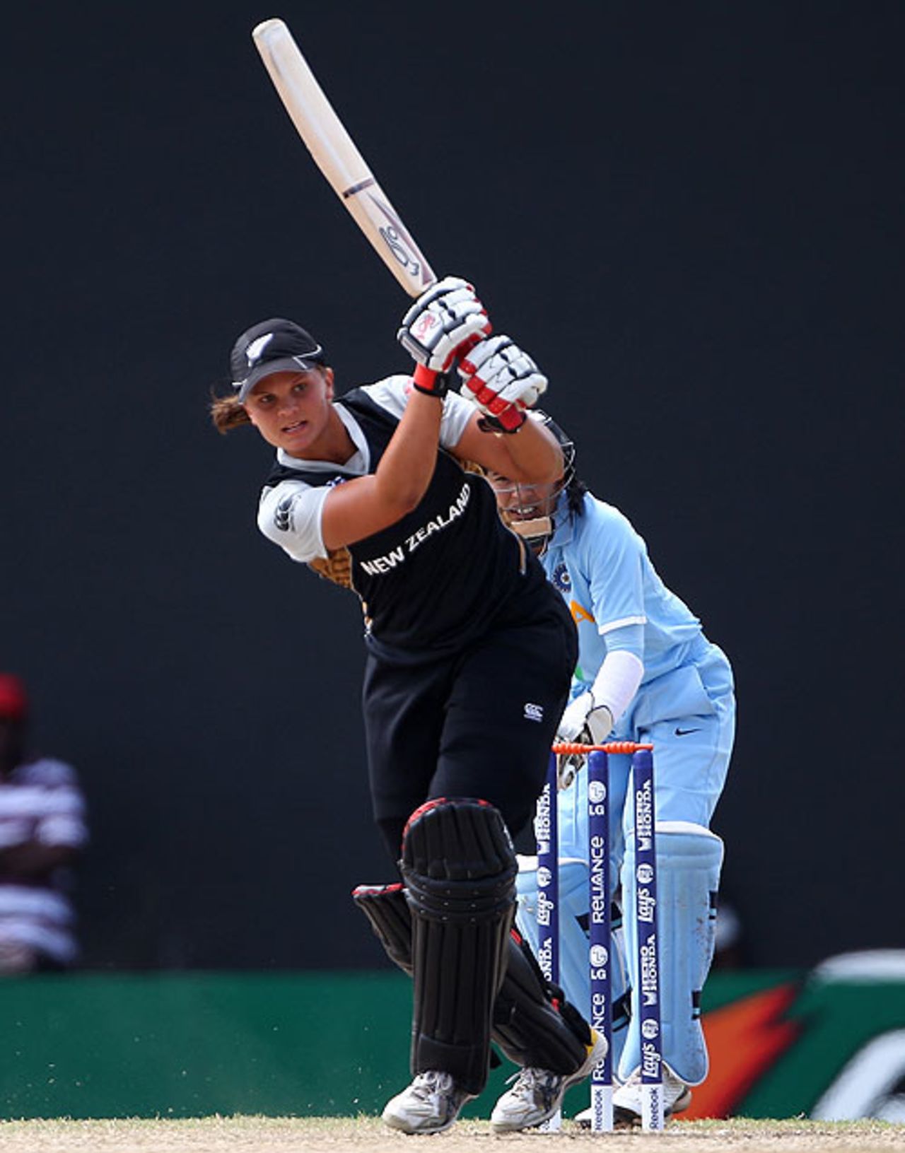 Suzie Bates top-scored for New Zealand in a 10-run win over India, New Zealand Women v India Women, Basseterre, May 6, 2010