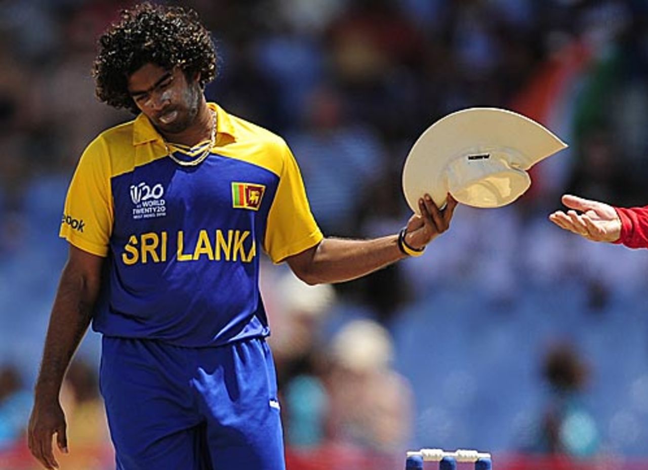 Lasith Malinga bowled an impressive first spell, Sri Lanka v India, Group F, World Twenty20, St Lucia, May 11, 2010
